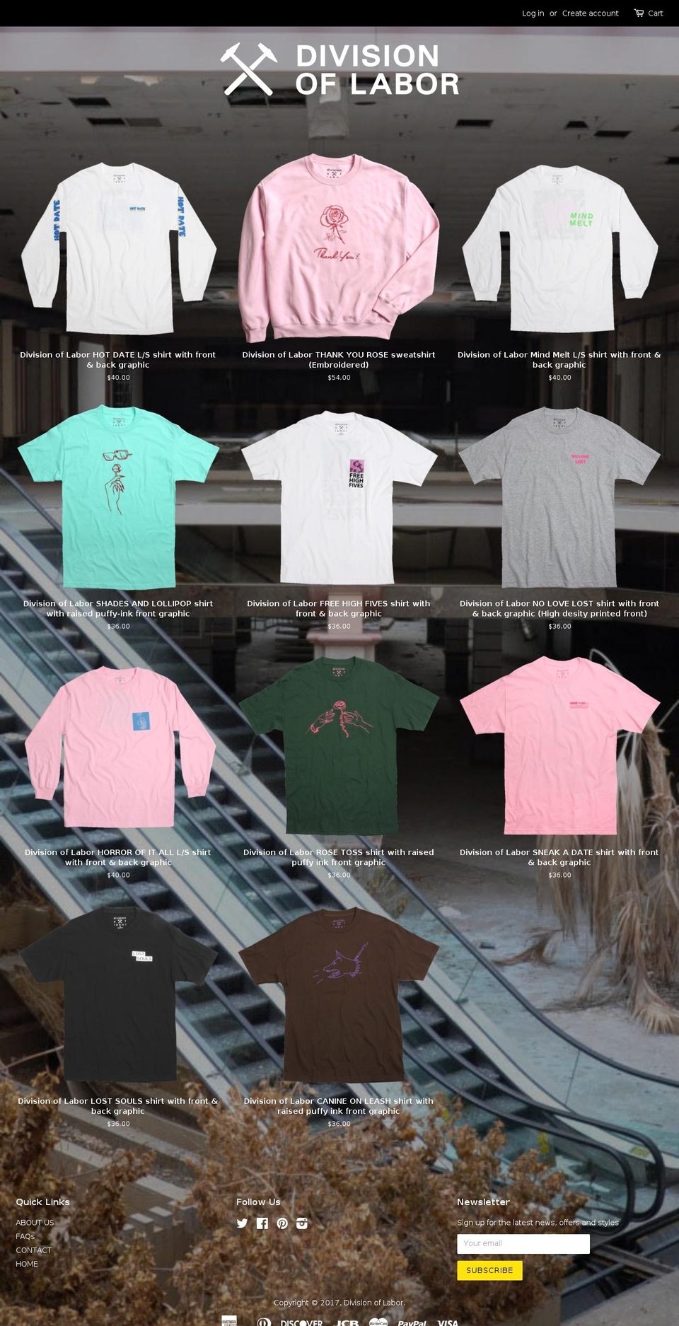 dvsnoflabor.com shopify website screenshot