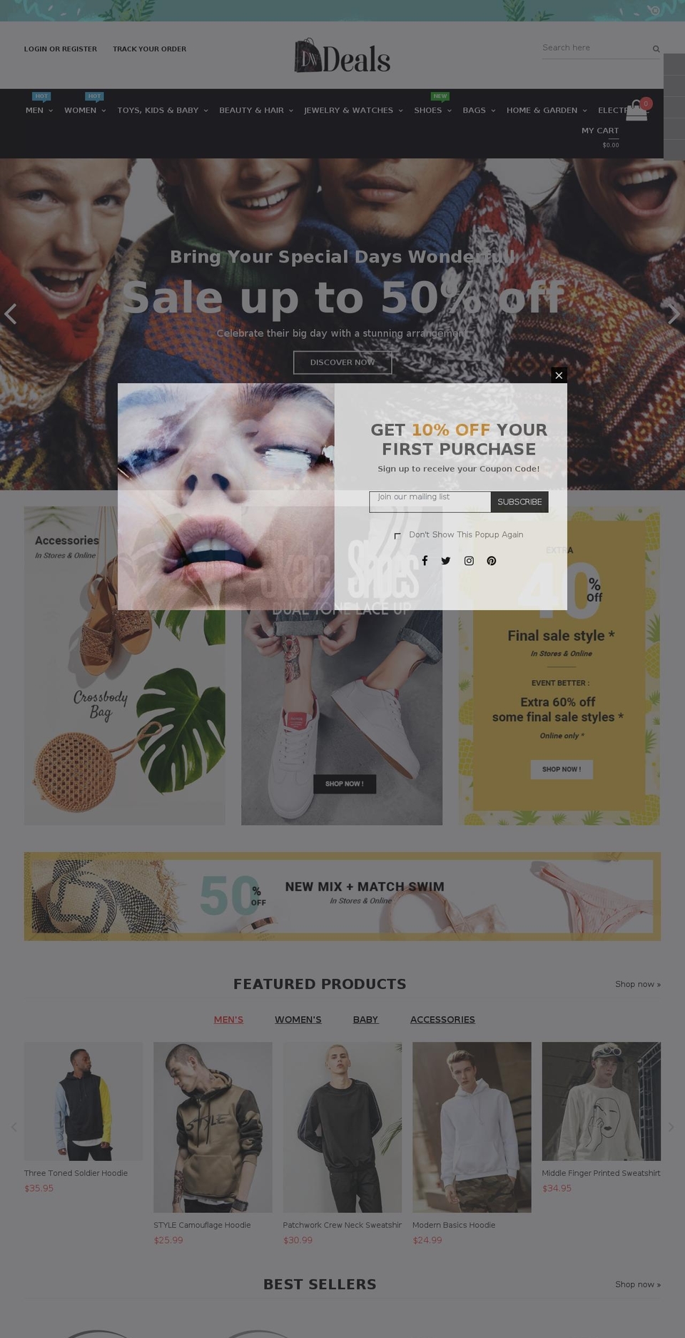 dw-deals.com — Shopify store on .com