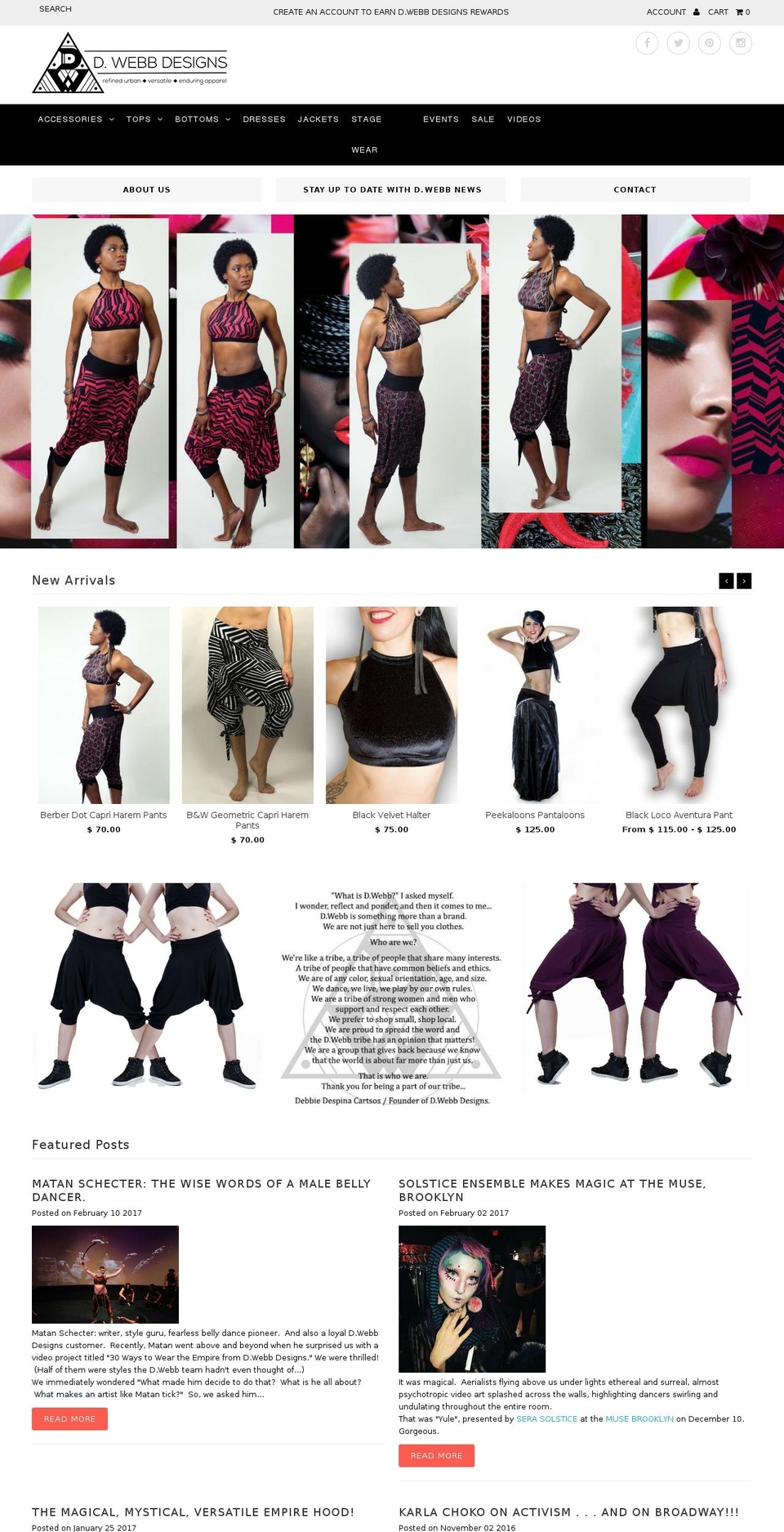 dwebbdesigns.com shopify website screenshot