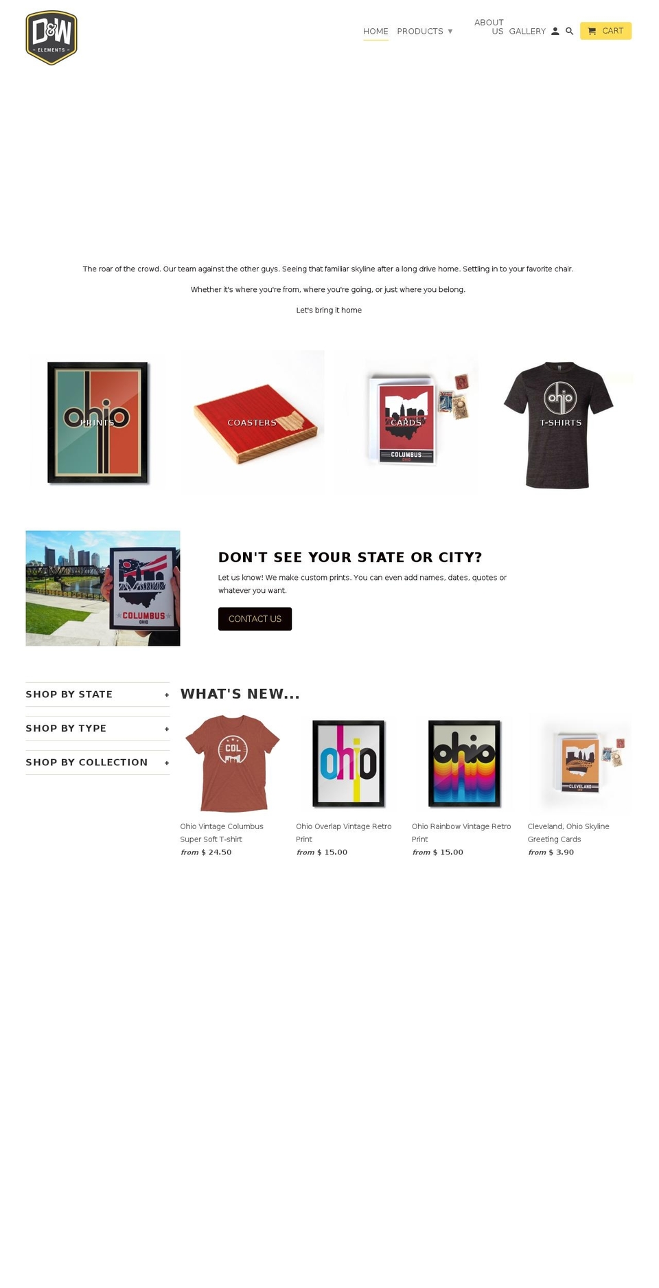 dwelements.com — Shopify storefront screenshot