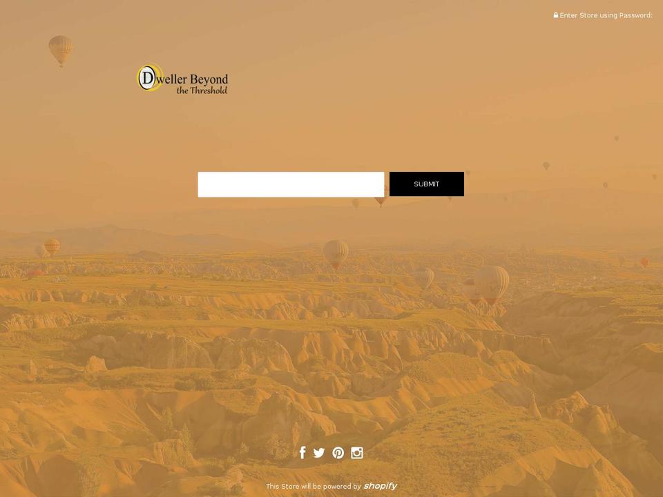 dwellerbeyondthethreshold.com — Shopify storefront screenshot