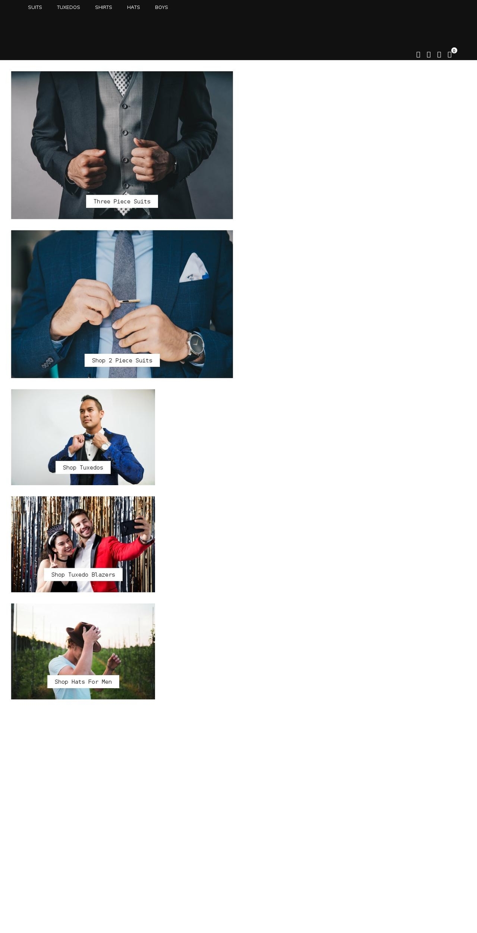 dwilliamssuits.com shopify website screenshot