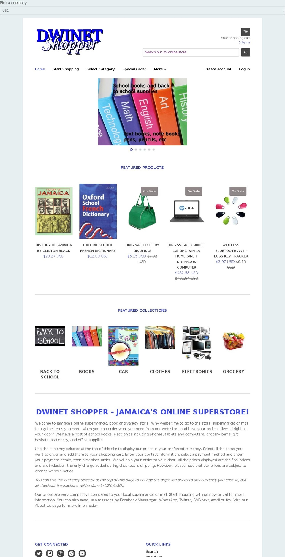 dwinet.com — Shopify storefront screenshot
