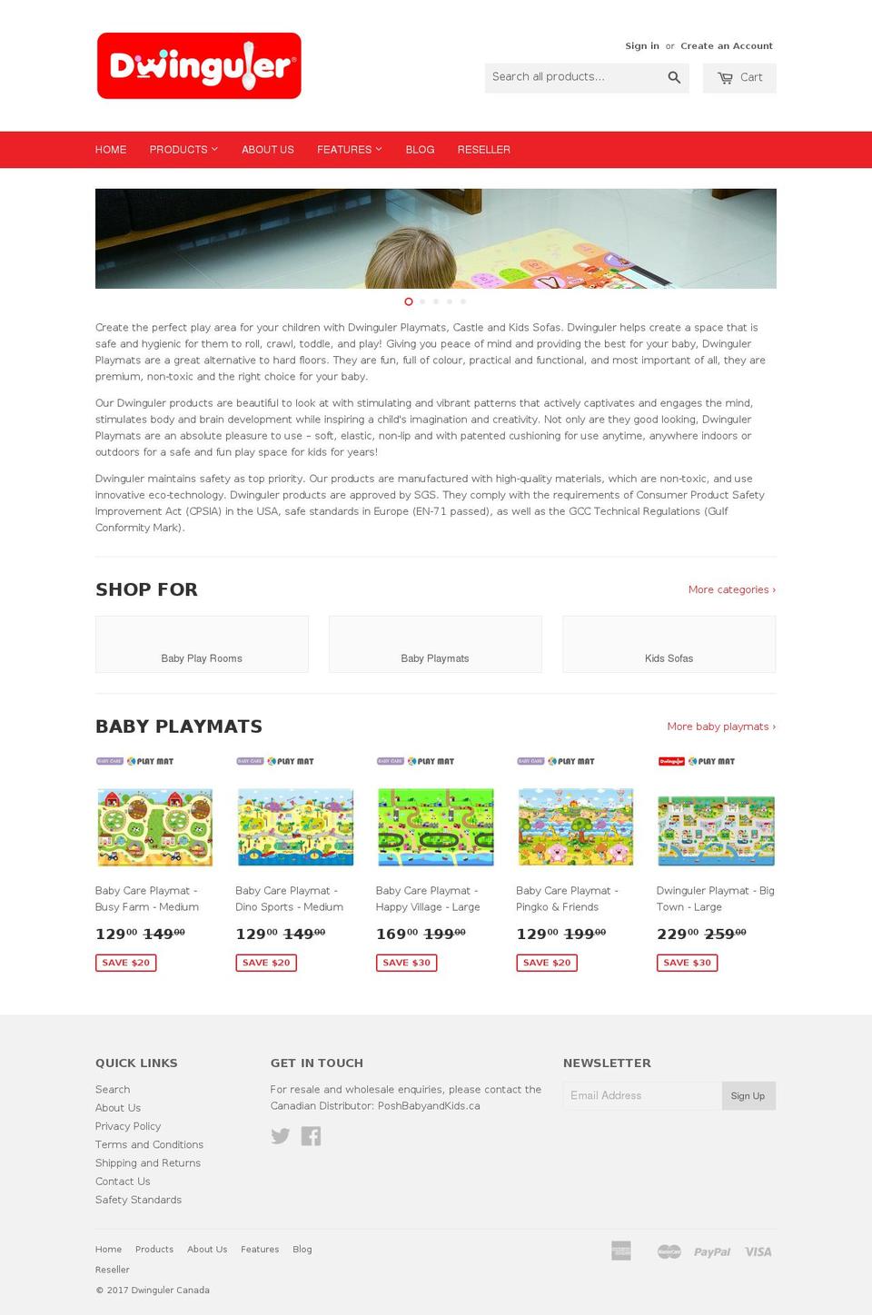 dwinguler.ca shopify website screenshot