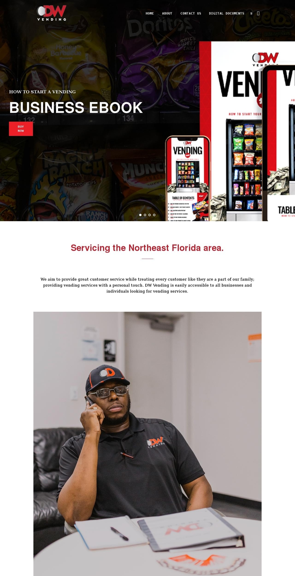 dwvending.com shopify website screenshot