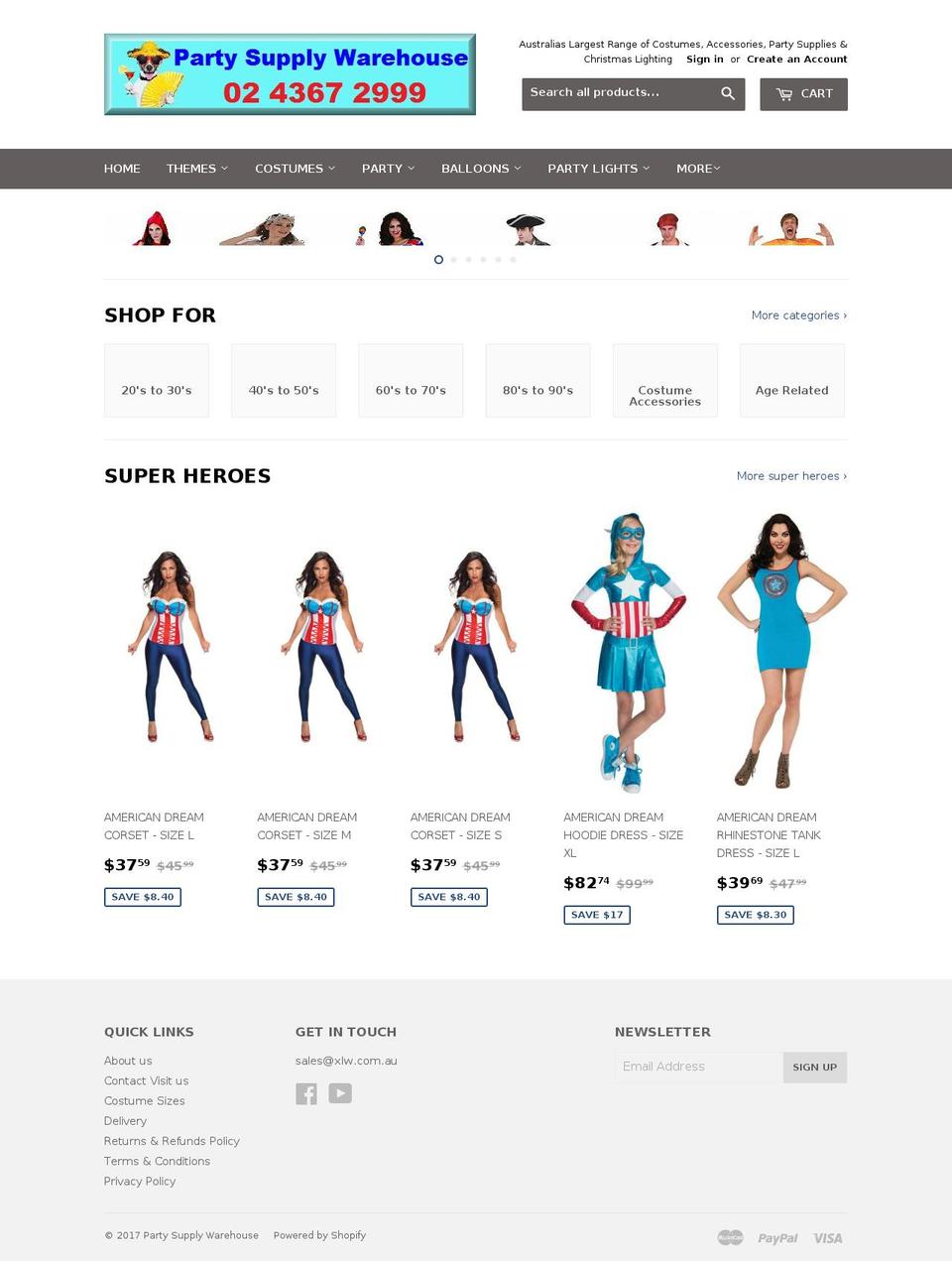 dxl.com.au shopify website screenshot