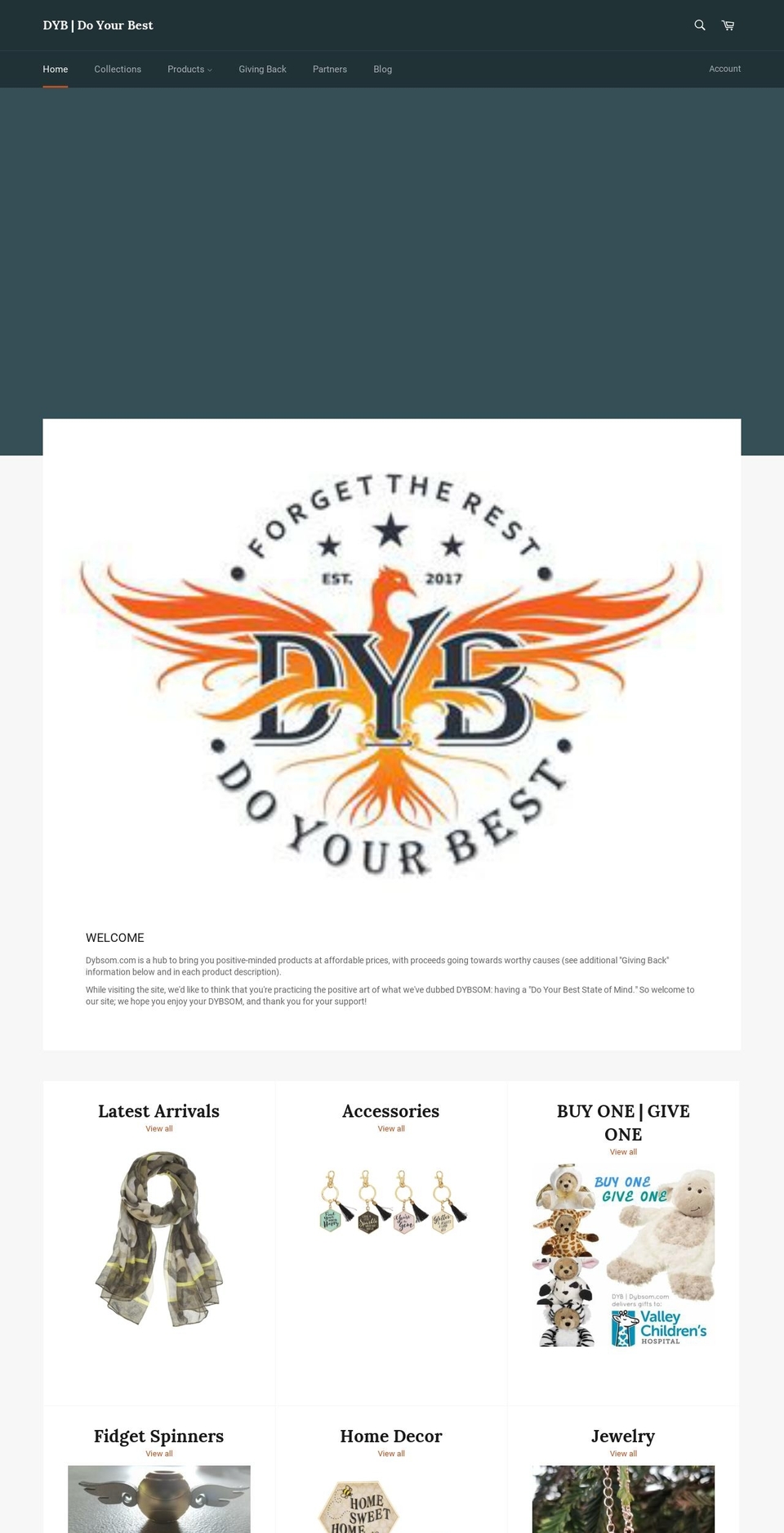 dybsom.com shopify website screenshot