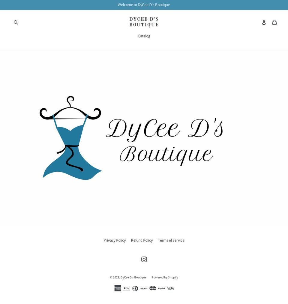 dyceedsboutique.com shopify website screenshot