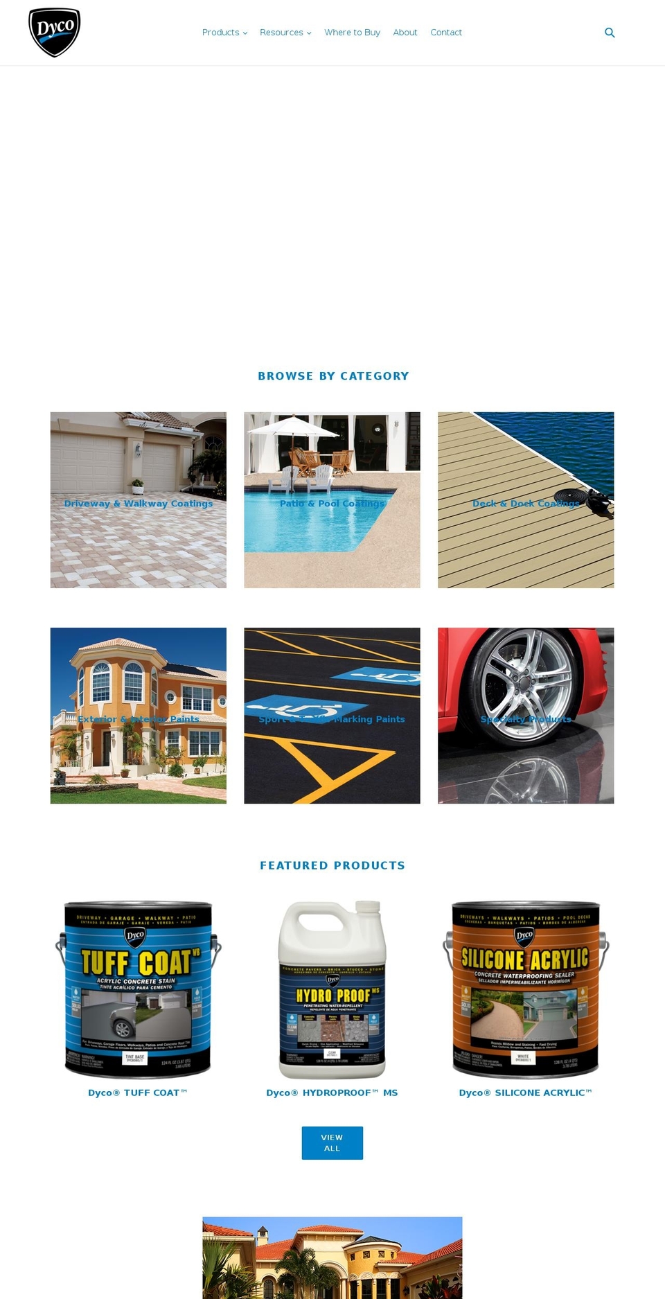 dycopaints.com shopify website screenshot
