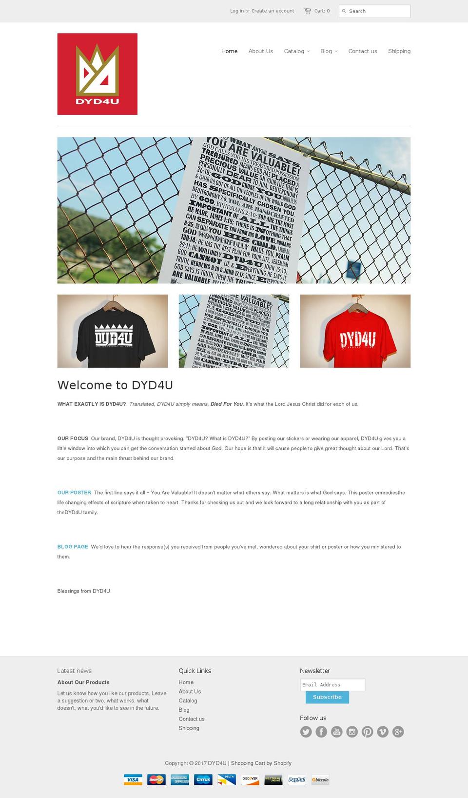 dyd4u.com shopify website screenshot
