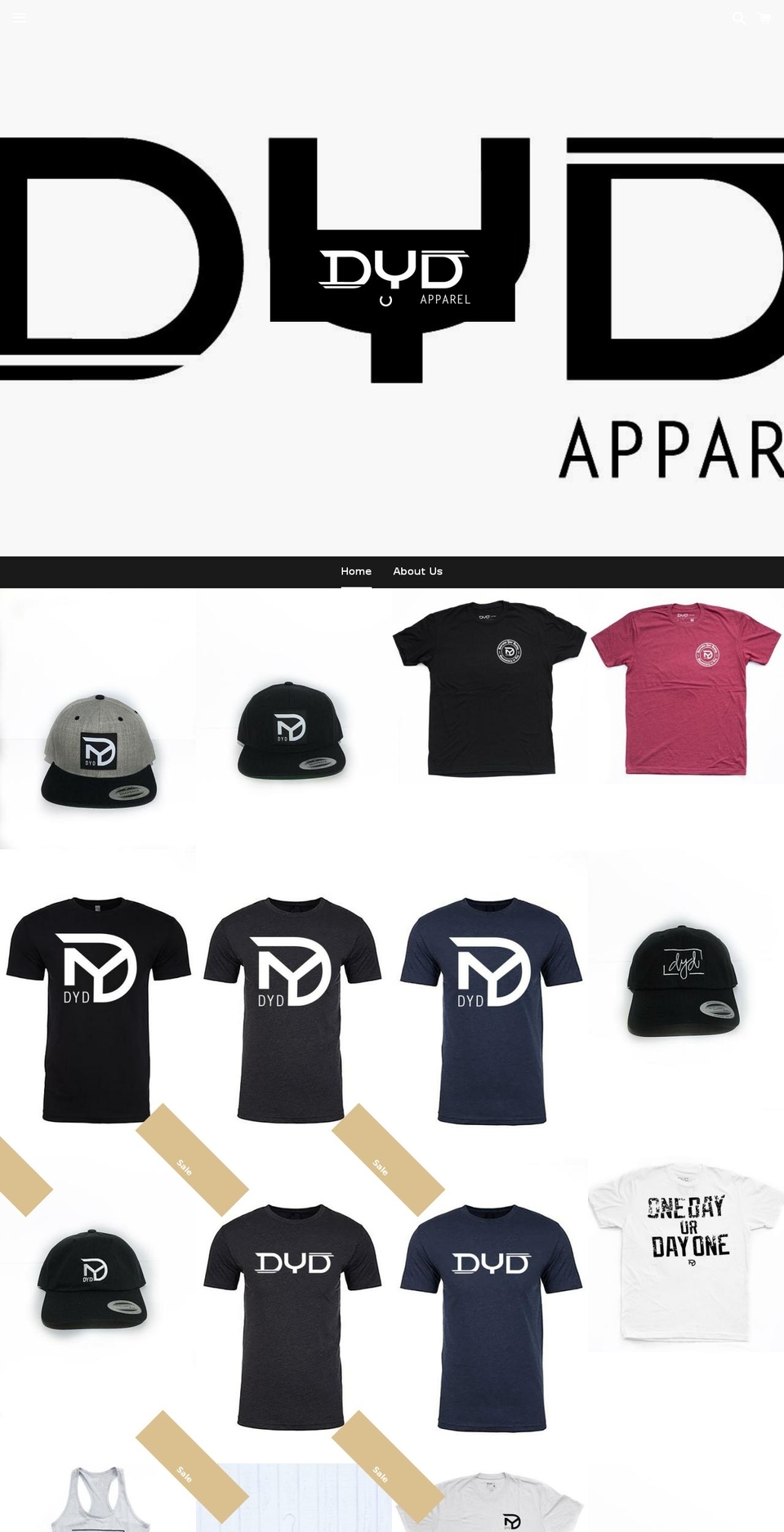 dydapparel.com — Shopify storefront screenshot
