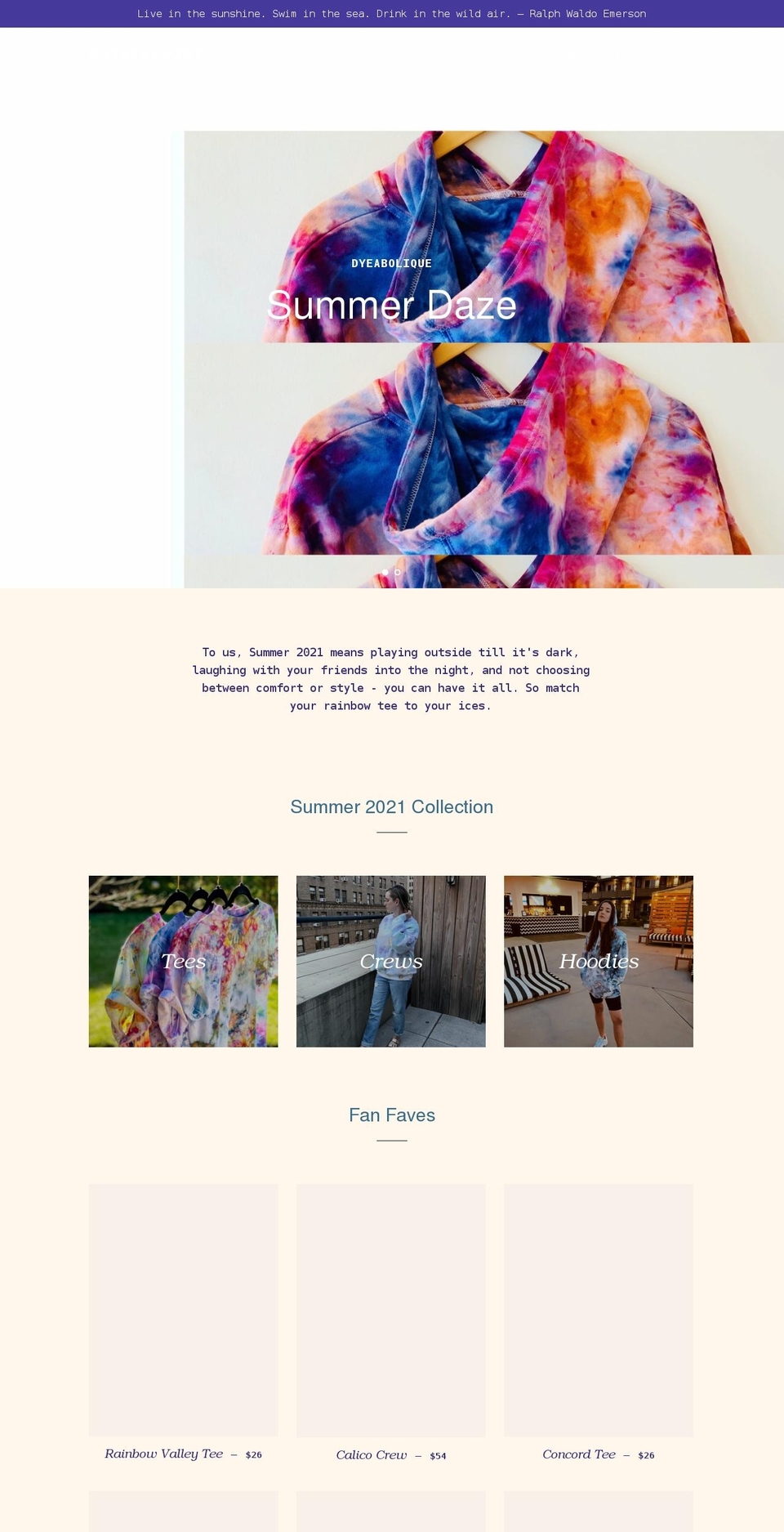 dyeabolique.com shopify website screenshot