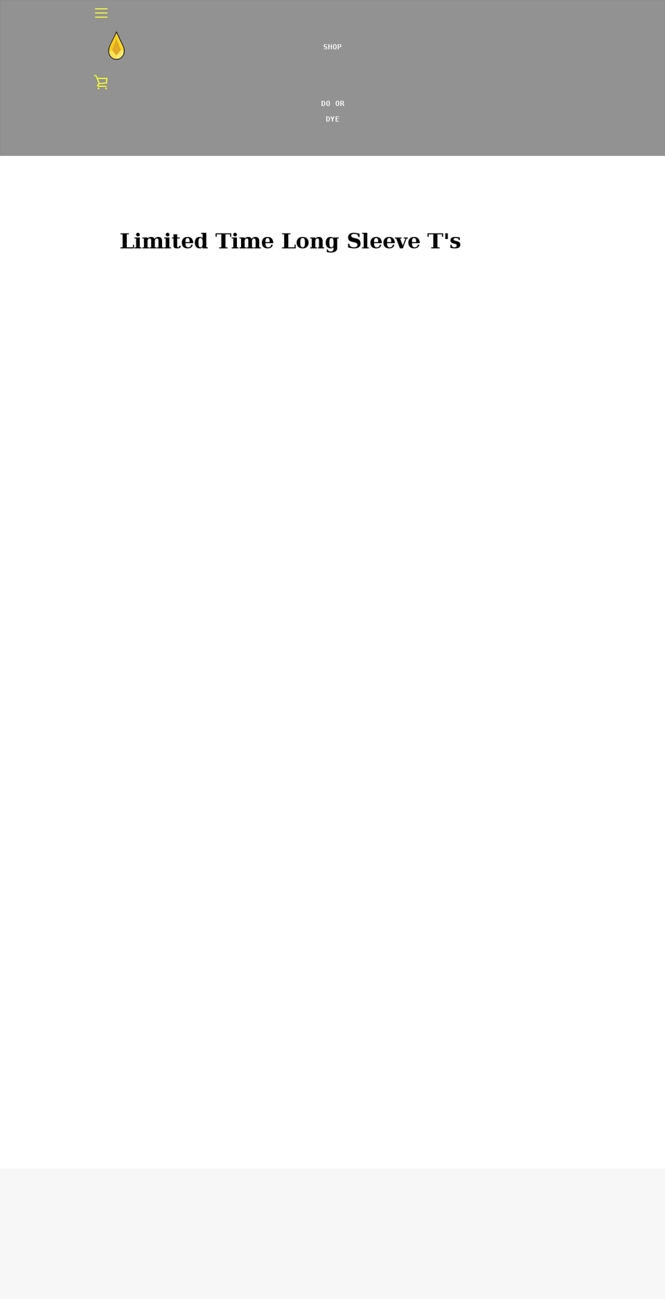 dyemondapparel.com shopify website screenshot