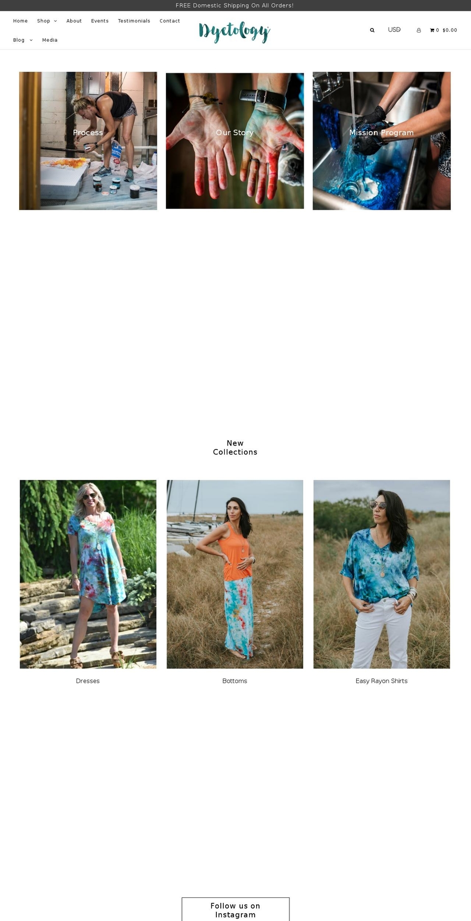 dyetology.com — Shopify storefront screenshot