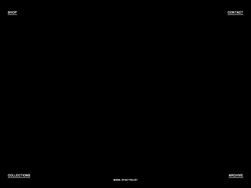 dyingproject.com shopify website screenshot