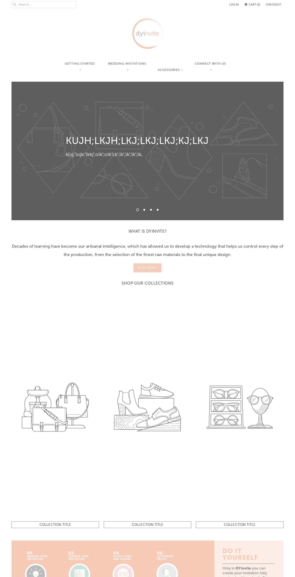 dyinvite.com — Shopify storefront screenshot