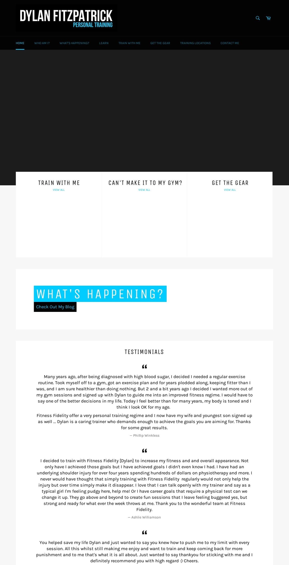dylanfitzpatrickpt.com — Shopify storefront screenshot