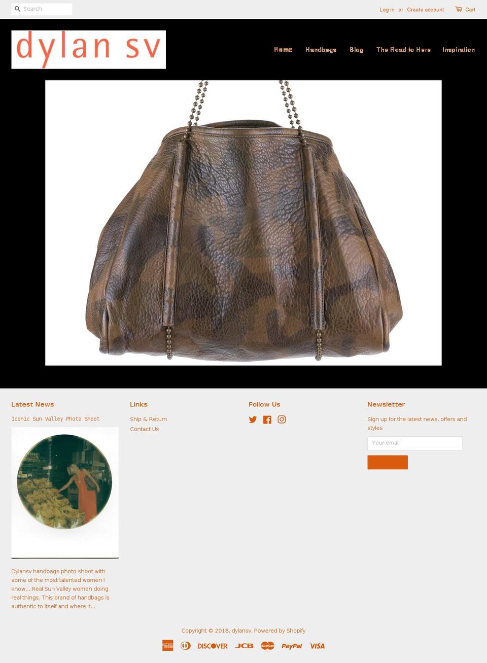 dylansv.com — Shopify storefront screenshot