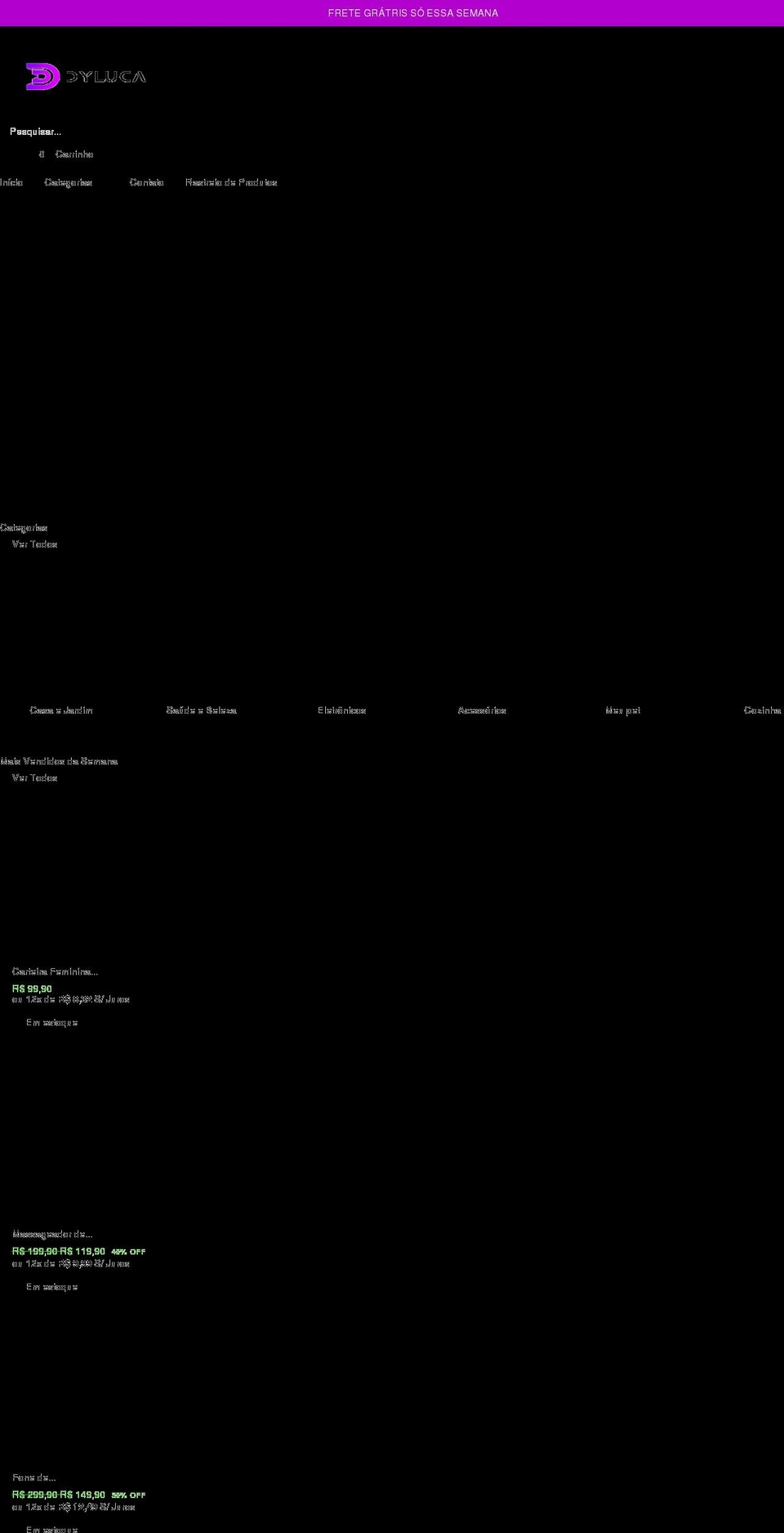 dyluca.com — Shopify storefront screenshot