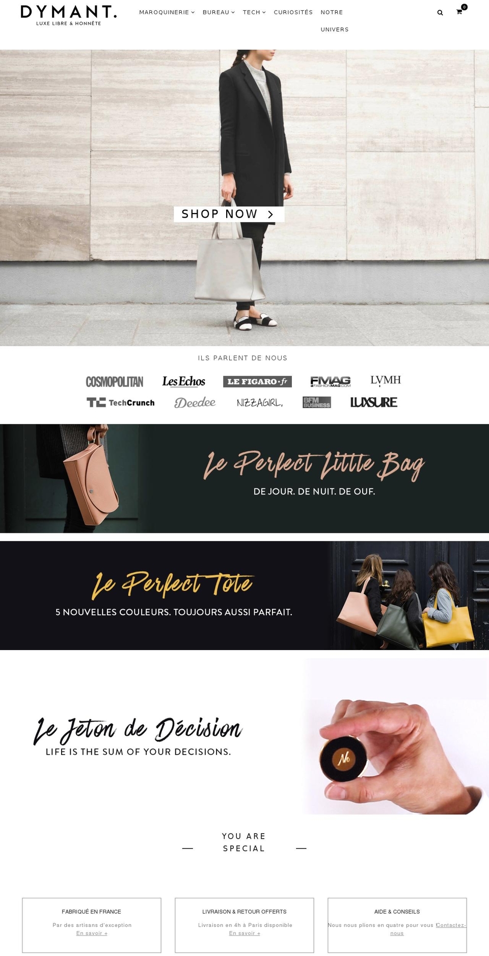 bazien-layout-2 Shopify theme site example dymant.com