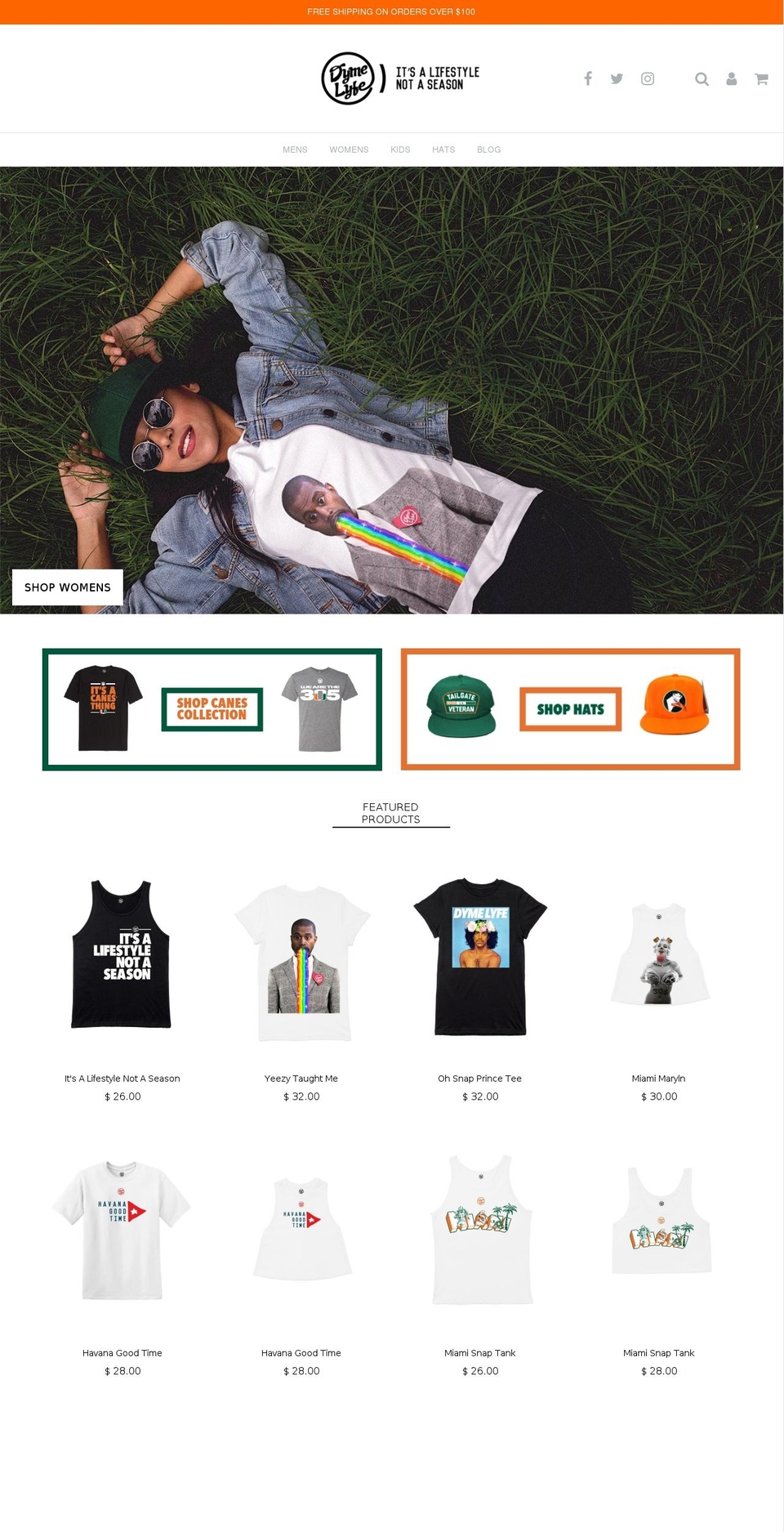 dymelyfe.com shopify website screenshot