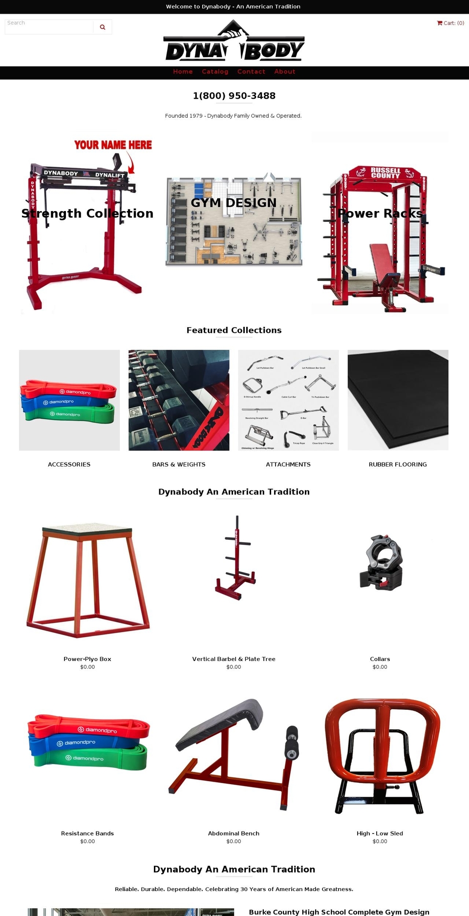 dynabody.com — Shopify storefront screenshot