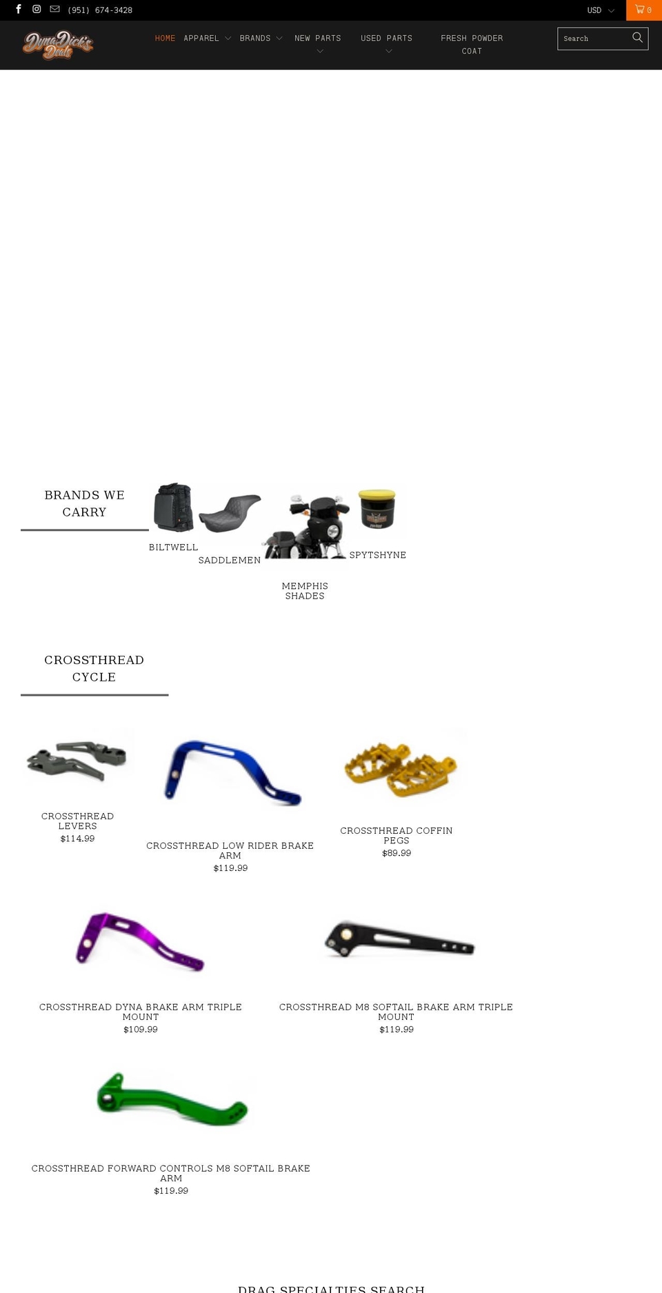 dynadicksdeals.com shopify website screenshot