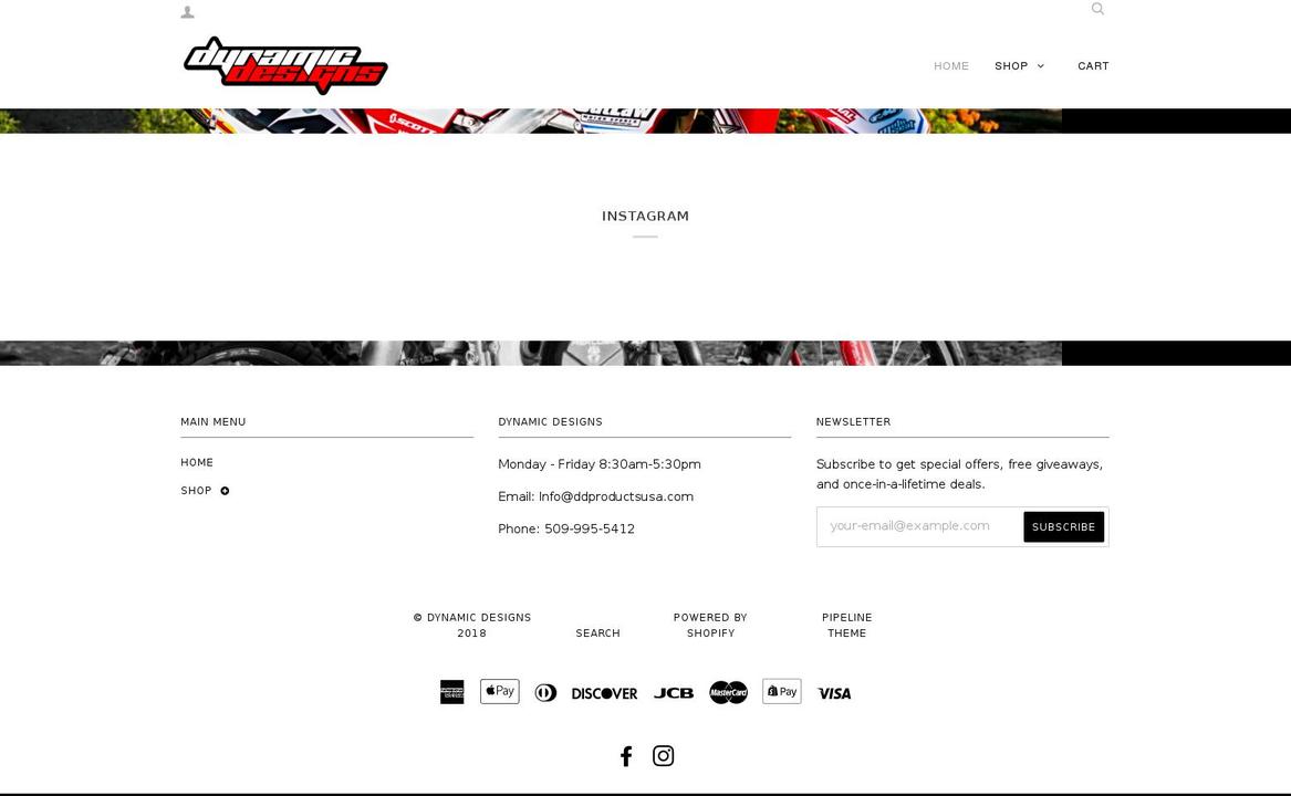 dynamic-designs.com — Shopify storefront screenshot