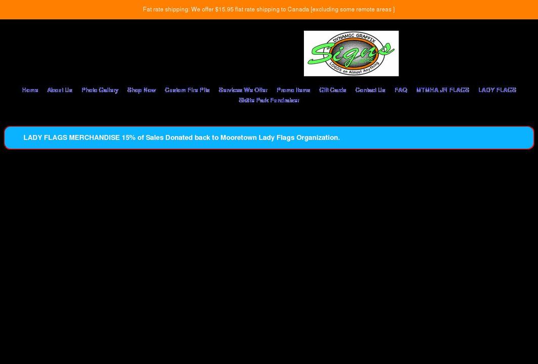 dynamicgraffix.com shopify website screenshot