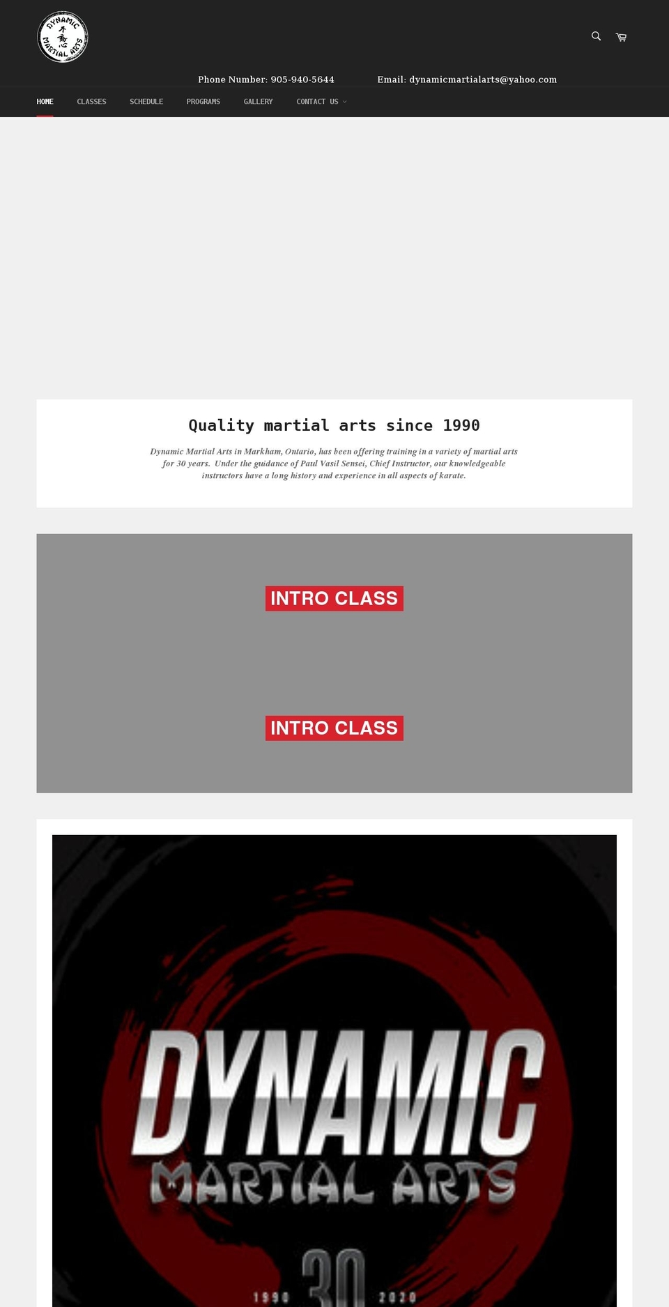 dynamicma.ca shopify website screenshot