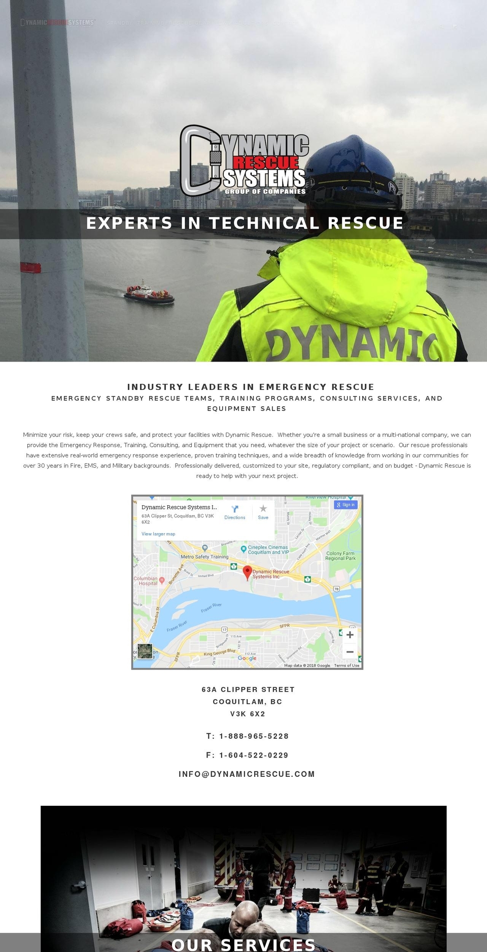 dynamicrescuesystems.com — Shopify storefront screenshot