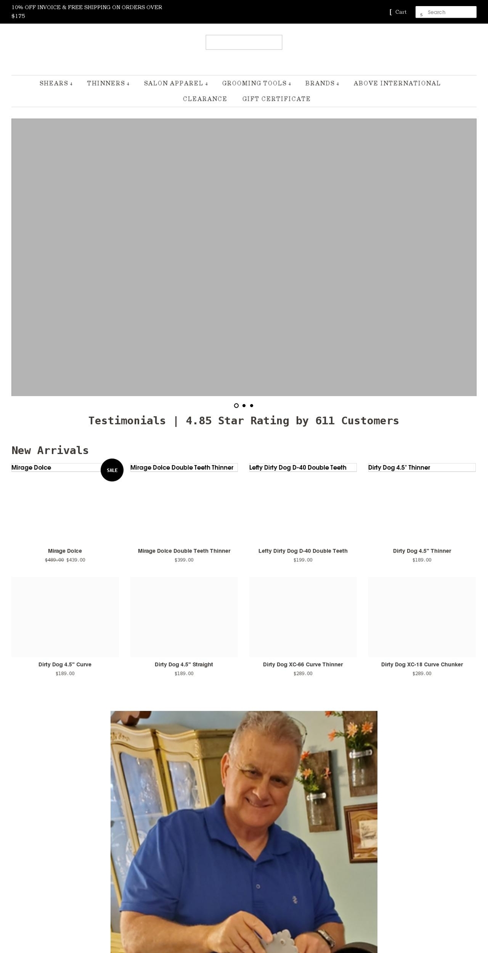 dynamicsharpeningllc.com shopify website screenshot
