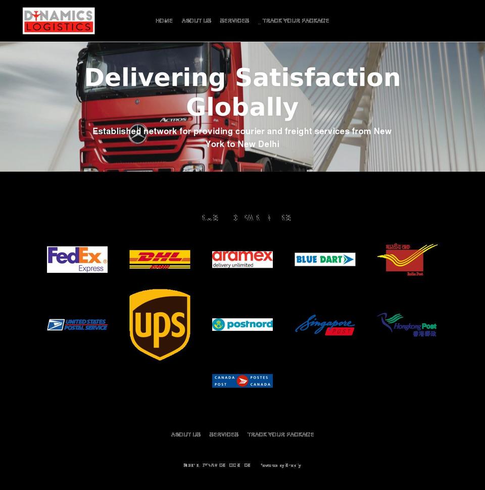 dynamicslogistics.com — Shopify storefront screenshot