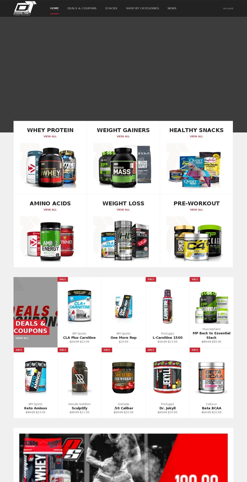 dynamictone.com shopify website screenshot