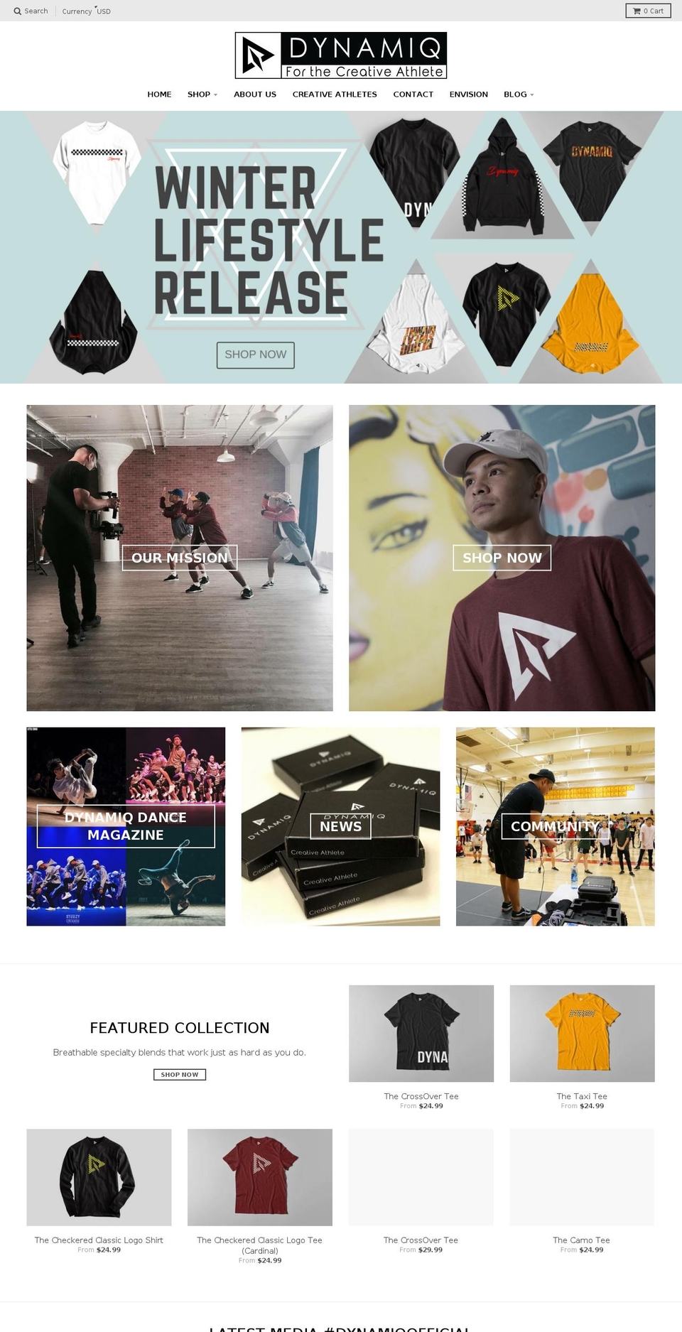 dynamiqofficial.com shopify website screenshot