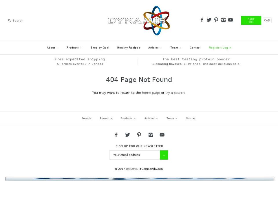dynamisharmonix.com shopify website screenshot