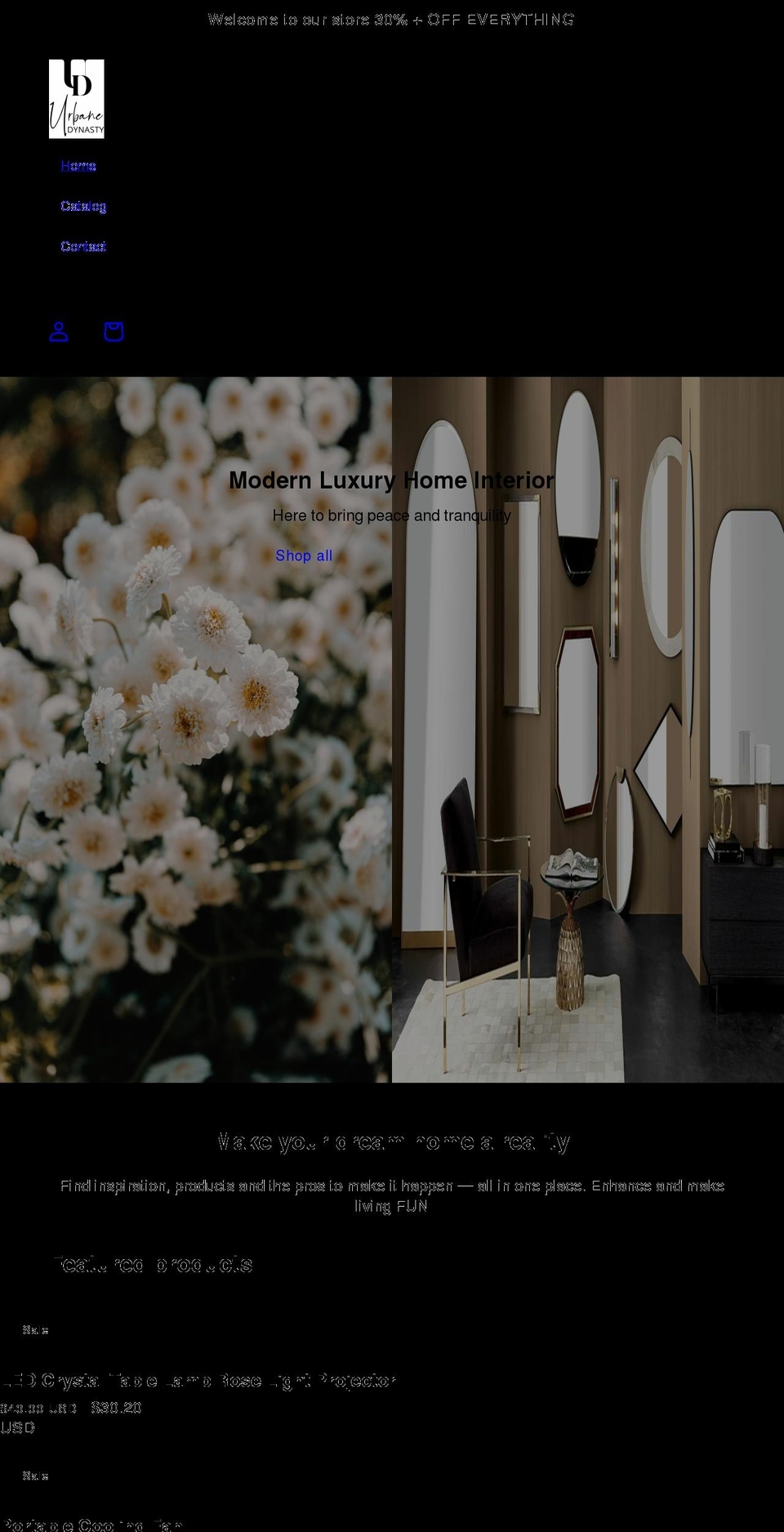 dynastyinterior.com shopify website screenshot