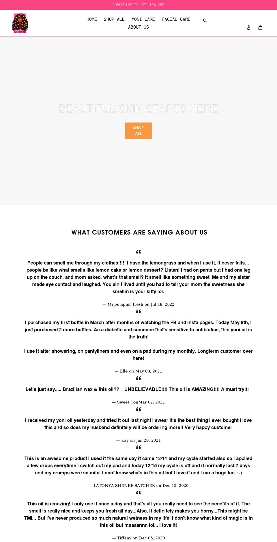 dynastyorganics.com shopify website screenshot