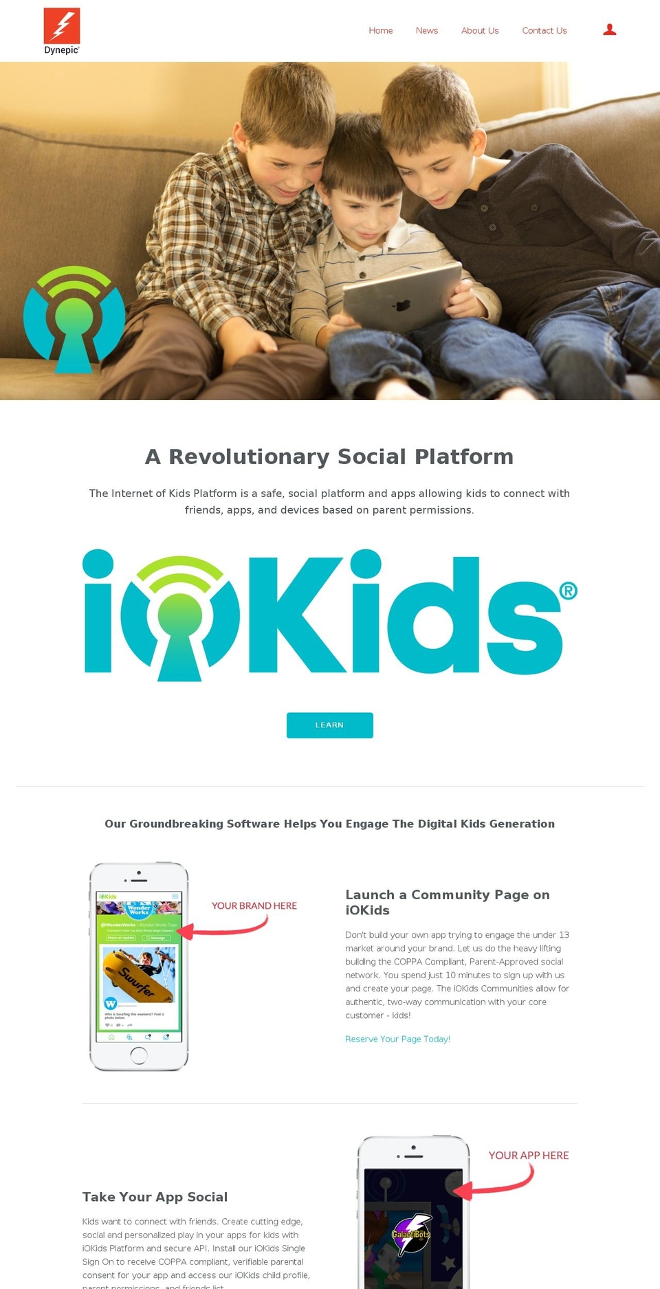 dynepic.com shopify website screenshot
