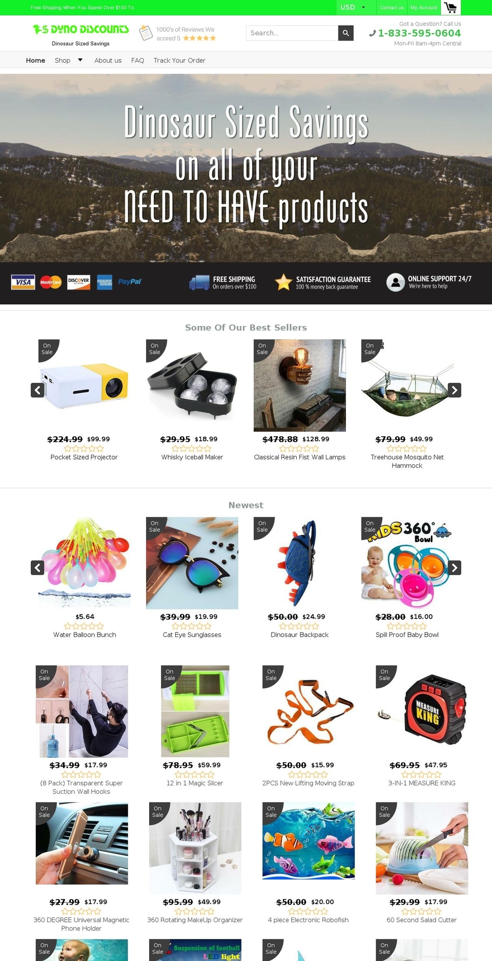 dynodiscounts.com — Shopify storefront screenshot