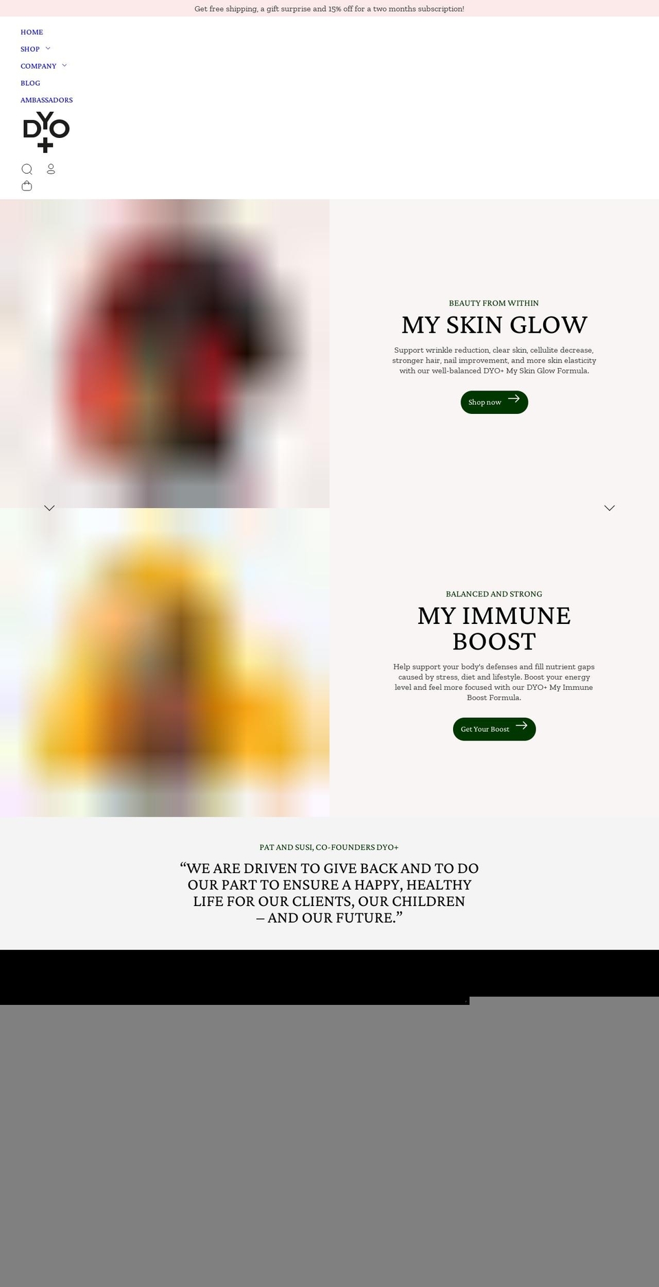 dyoplus.com shopify website screenshot