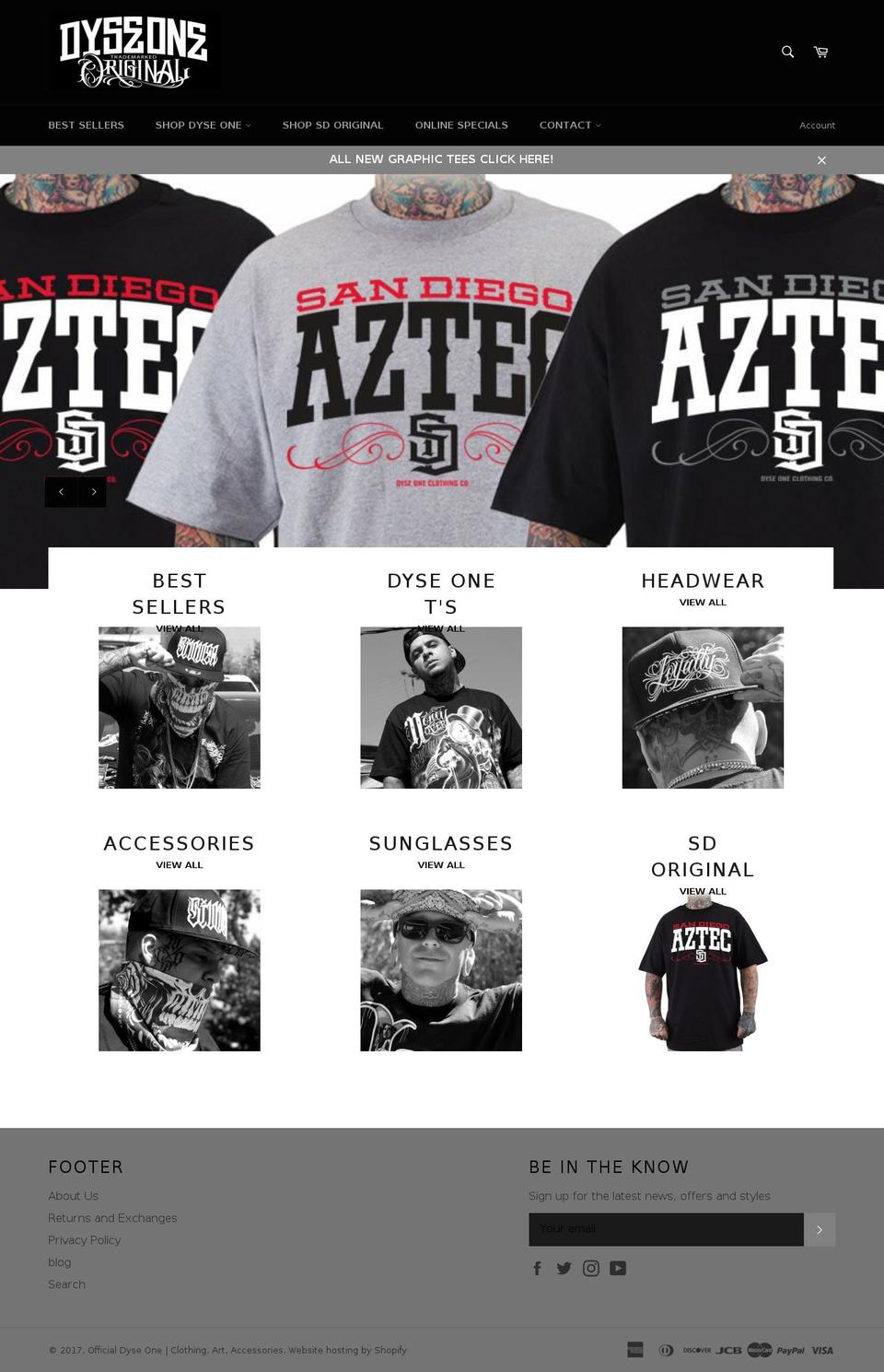 dyseone.com shopify website screenshot