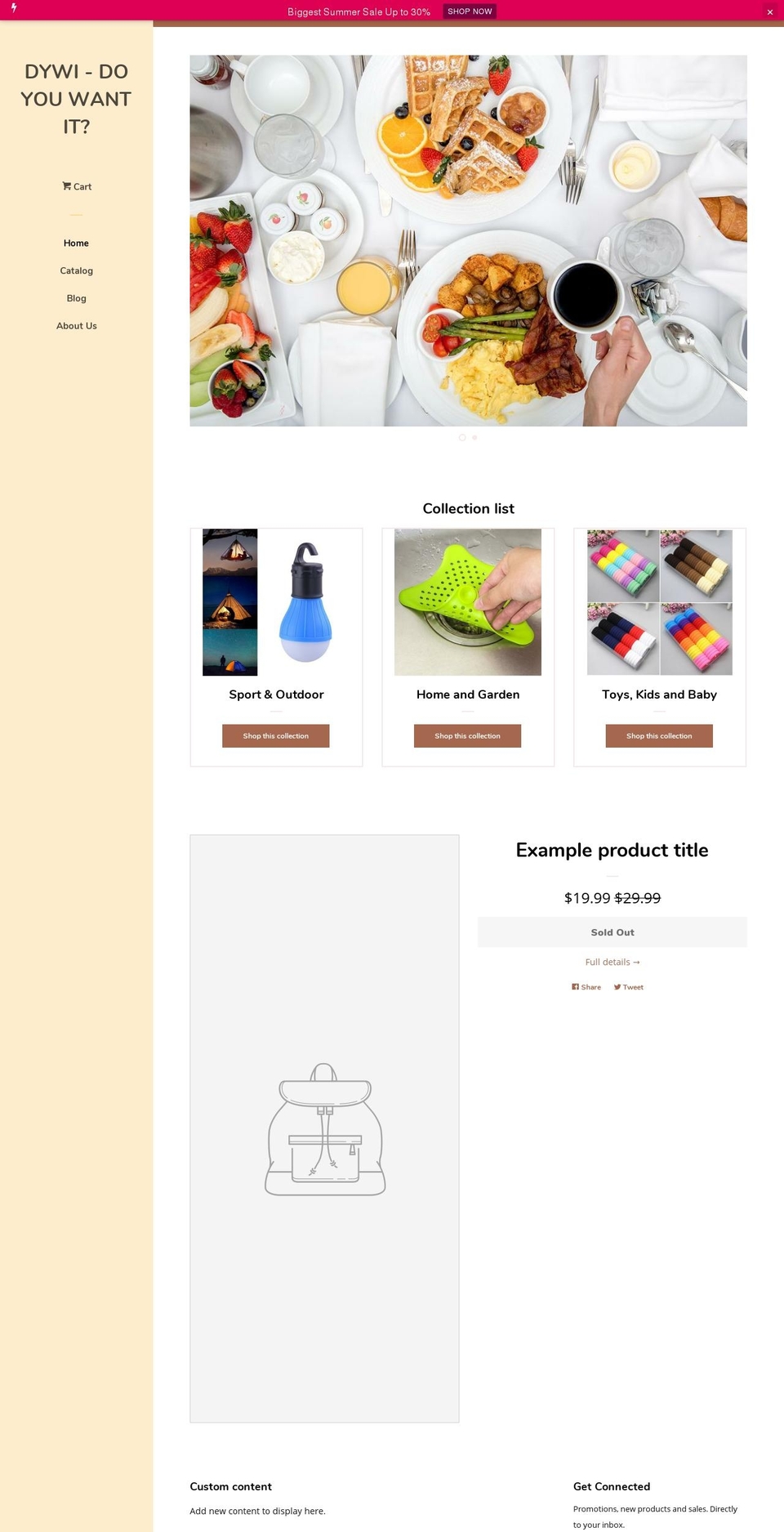 dywi.net shopify website screenshot