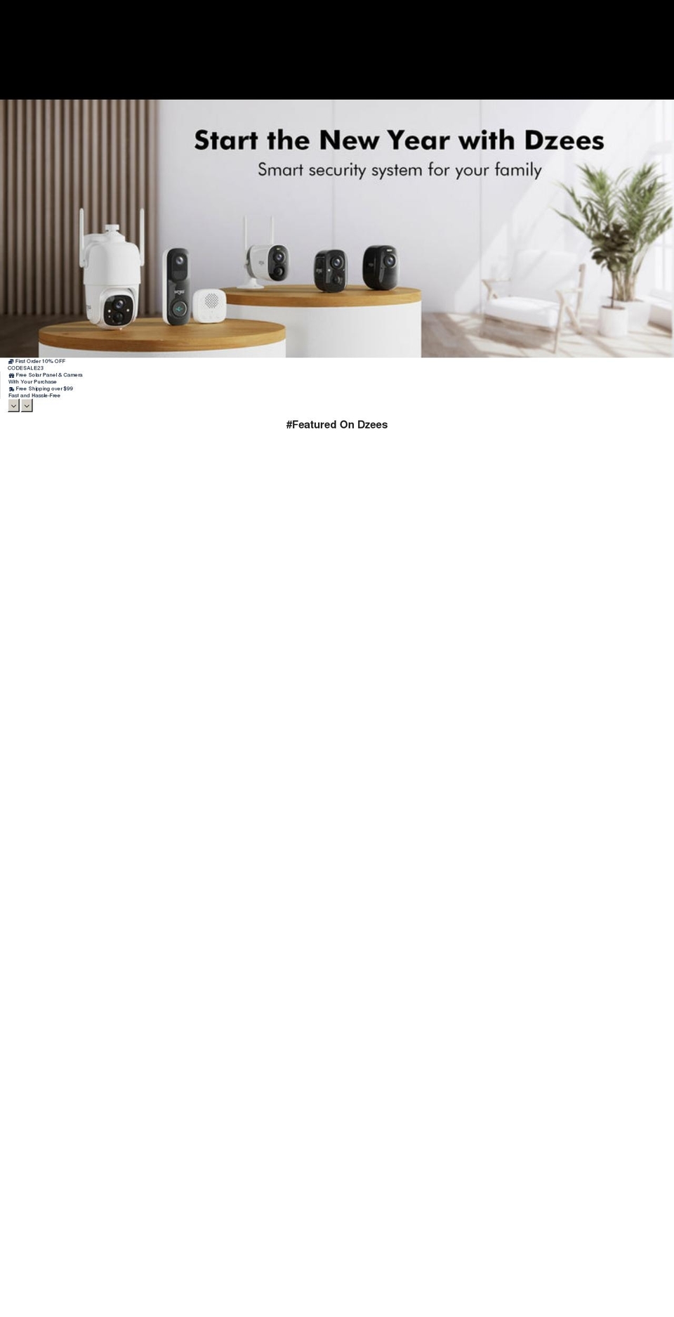 dzees.com shopify website screenshot
