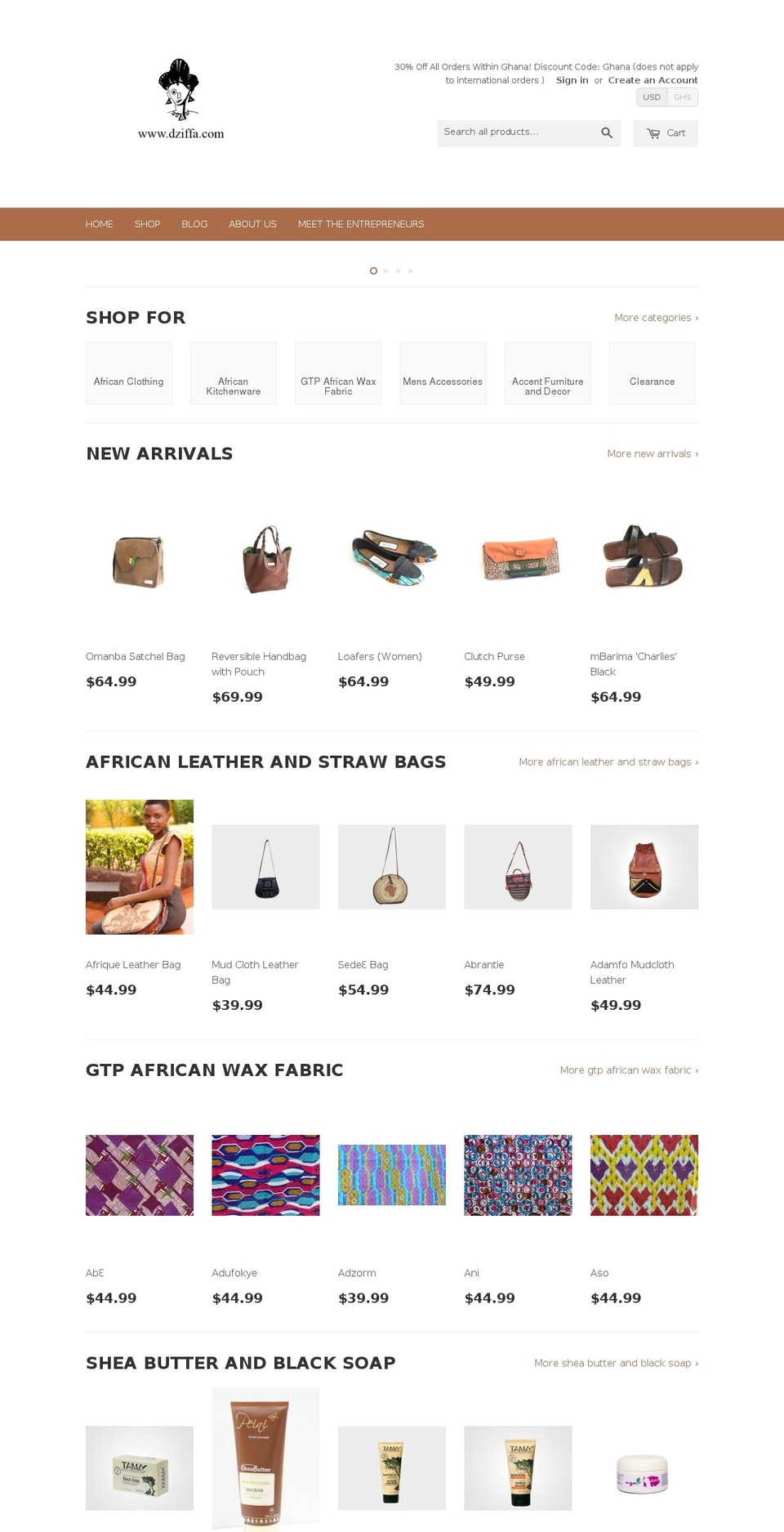 dziffa.com shopify website screenshot