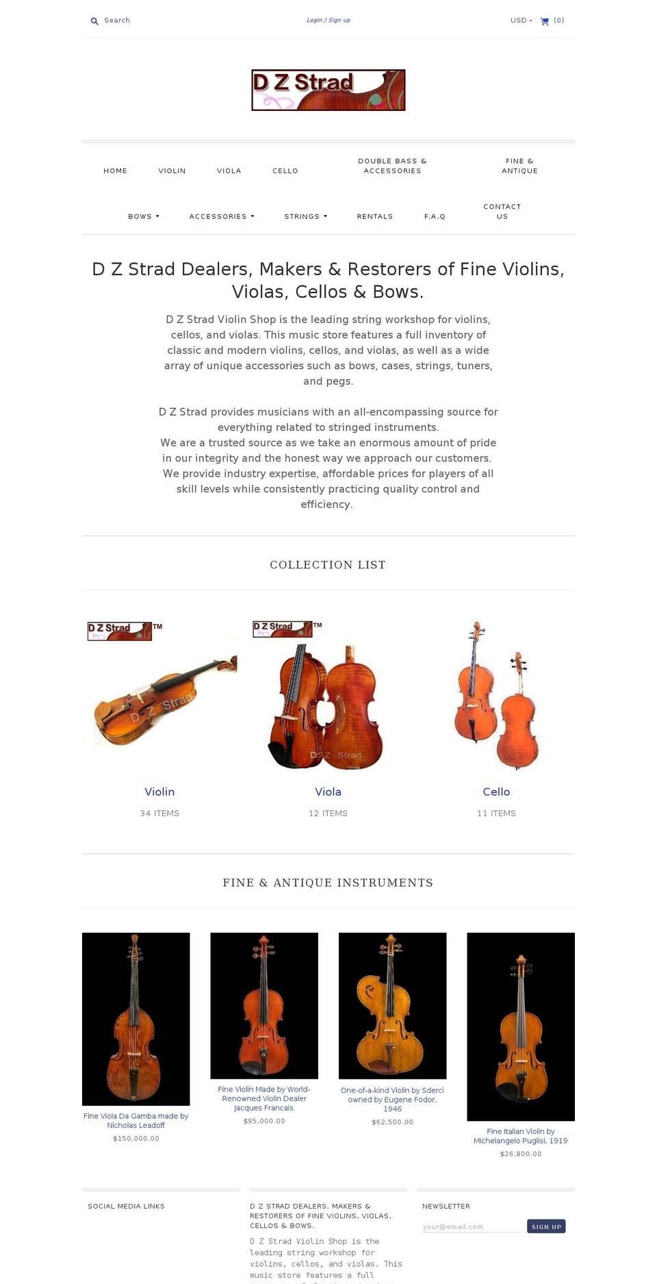 dzstrad.com shopify website screenshot