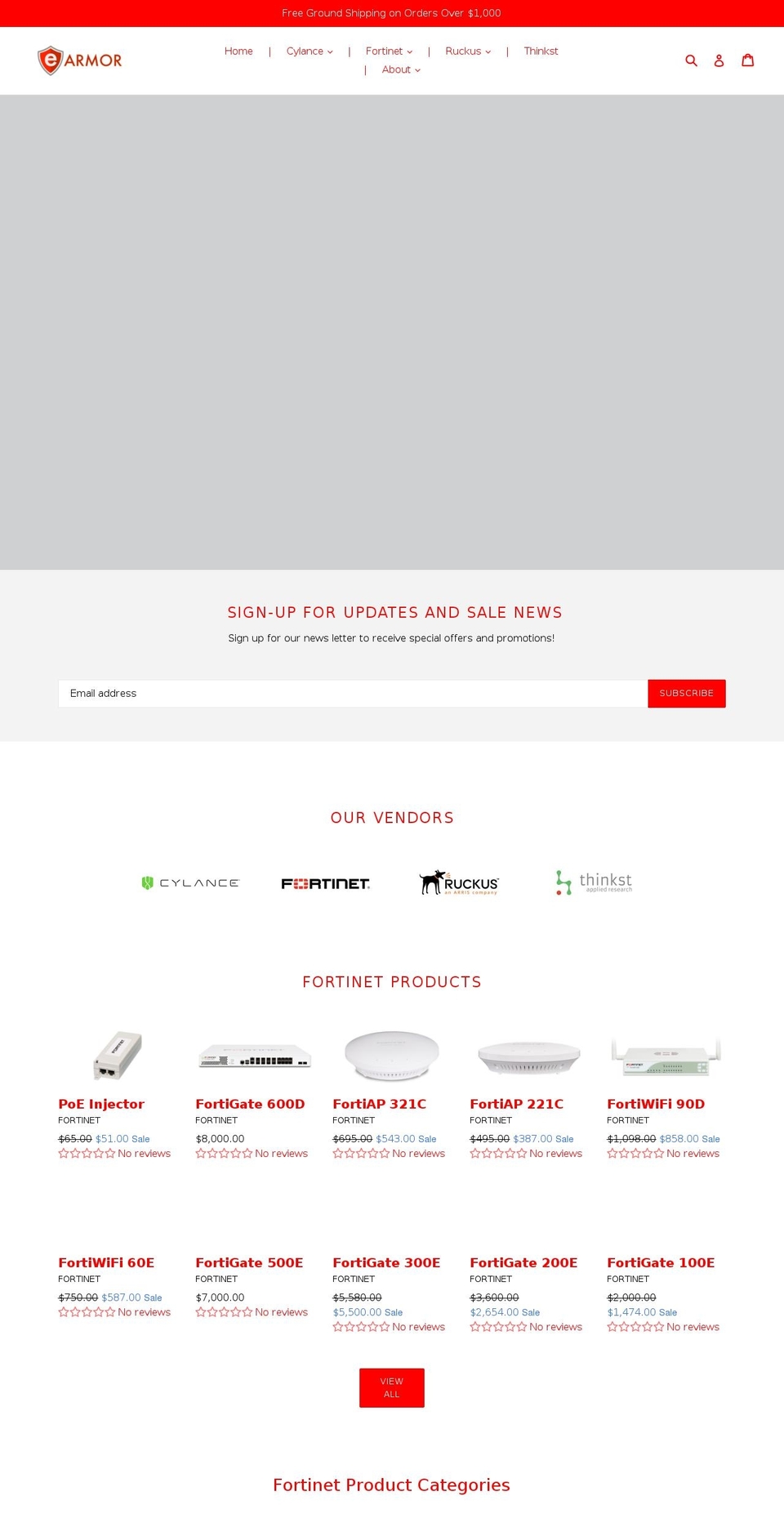 e-armor.net shopify website screenshot