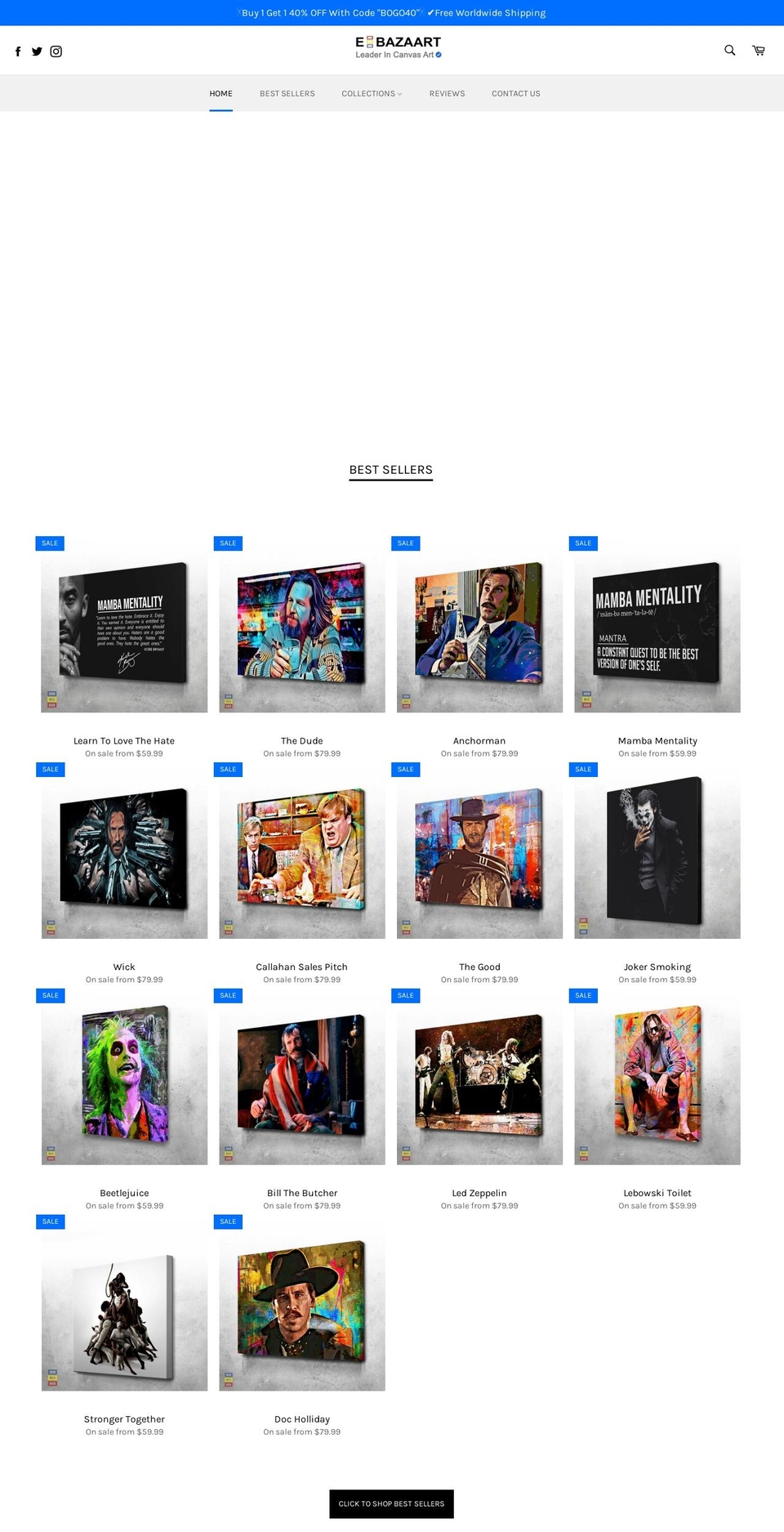 e-bazaart.com — Shopify storefront screenshot