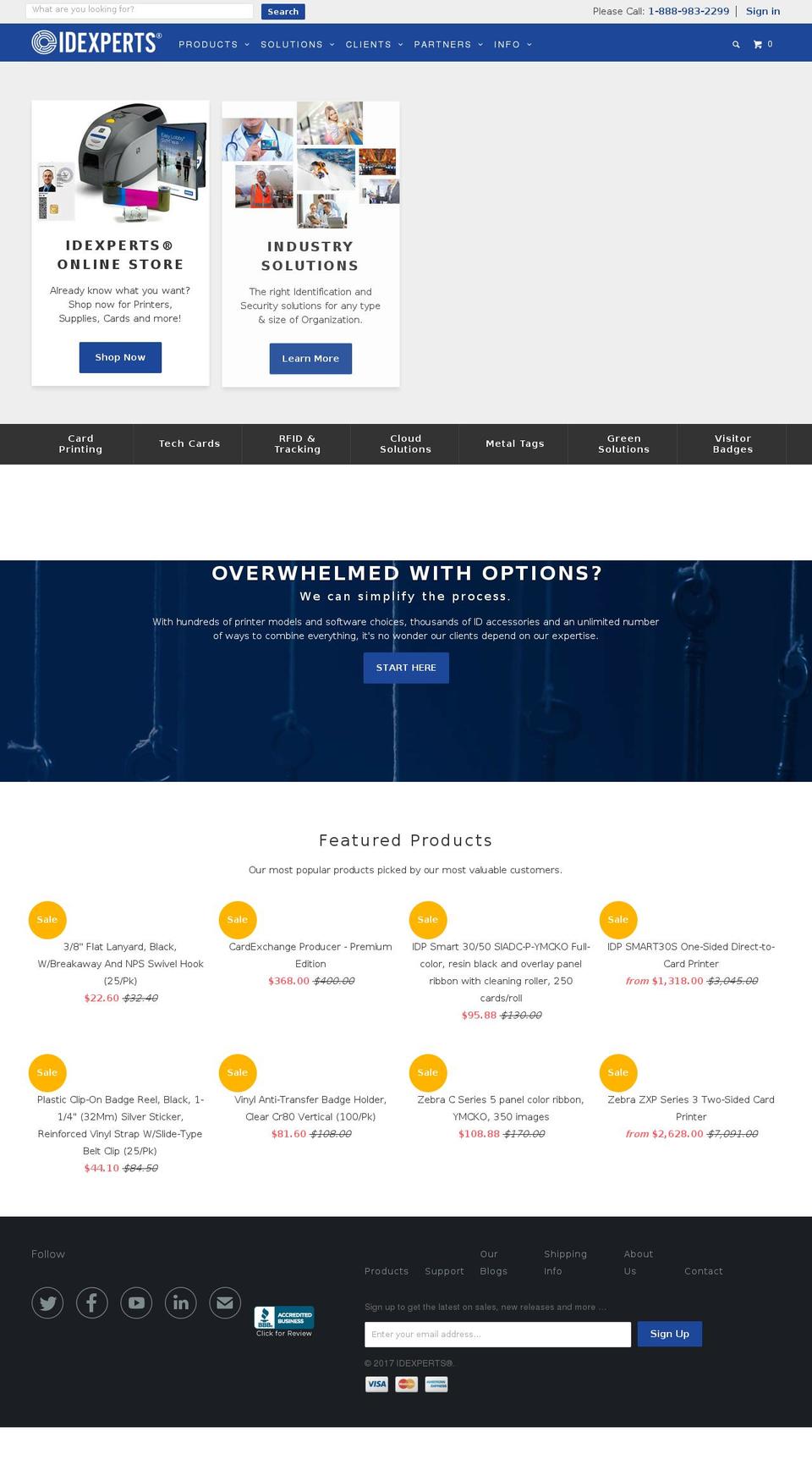 e-cardidproducts.com shopify website screenshot