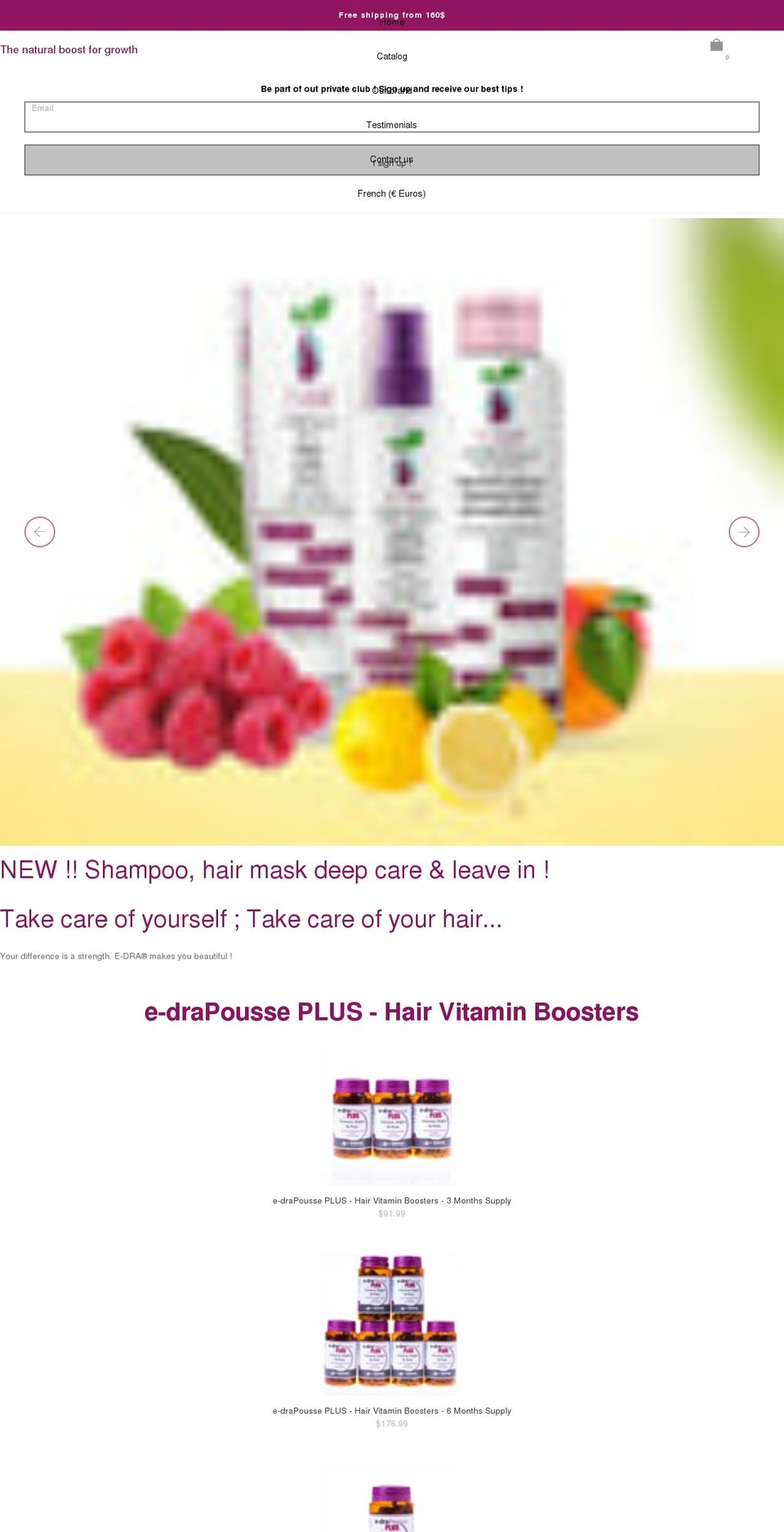 e-draconseilus.com shopify website screenshot